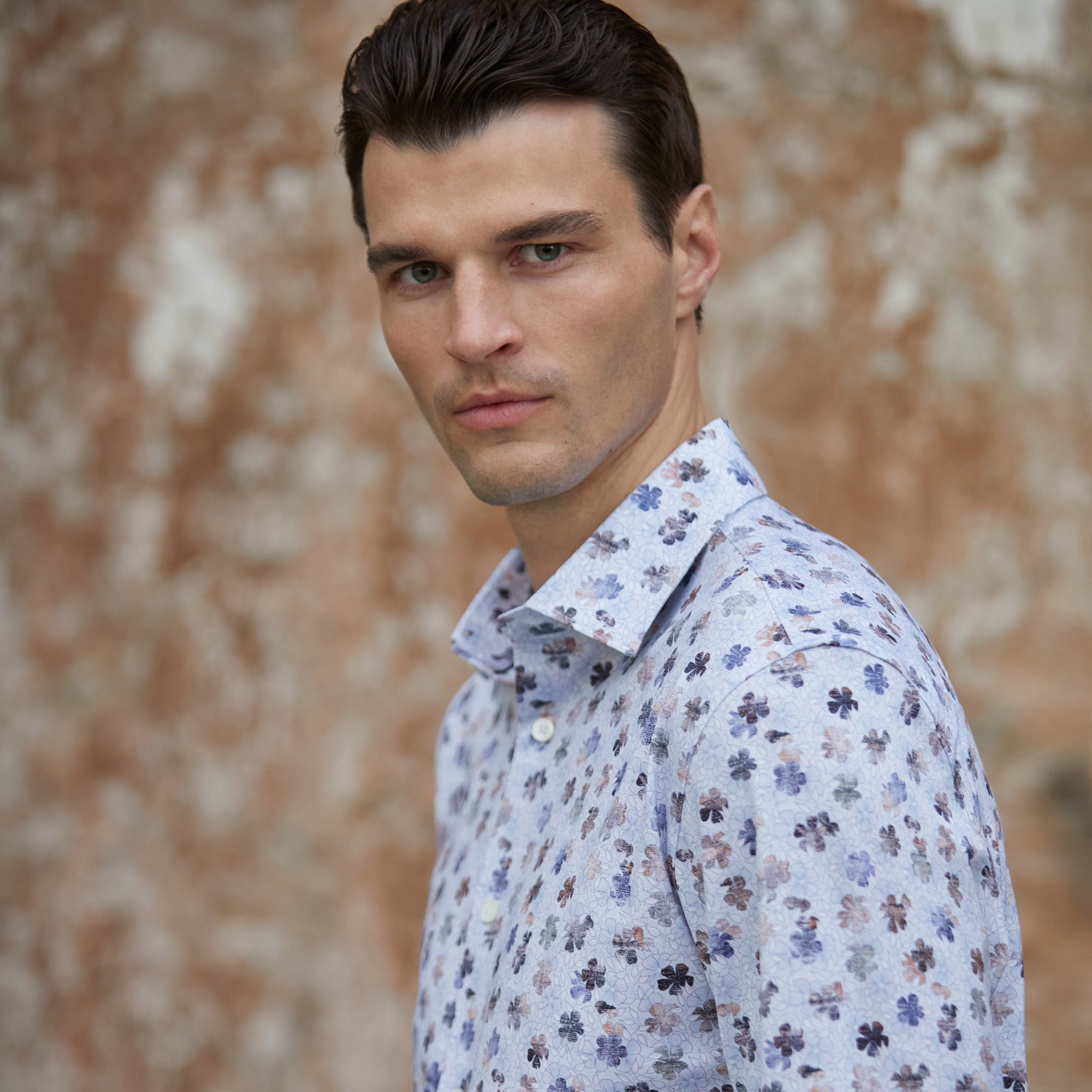 Bugatchi - OoohCotton® Floral Shirt - Lilac