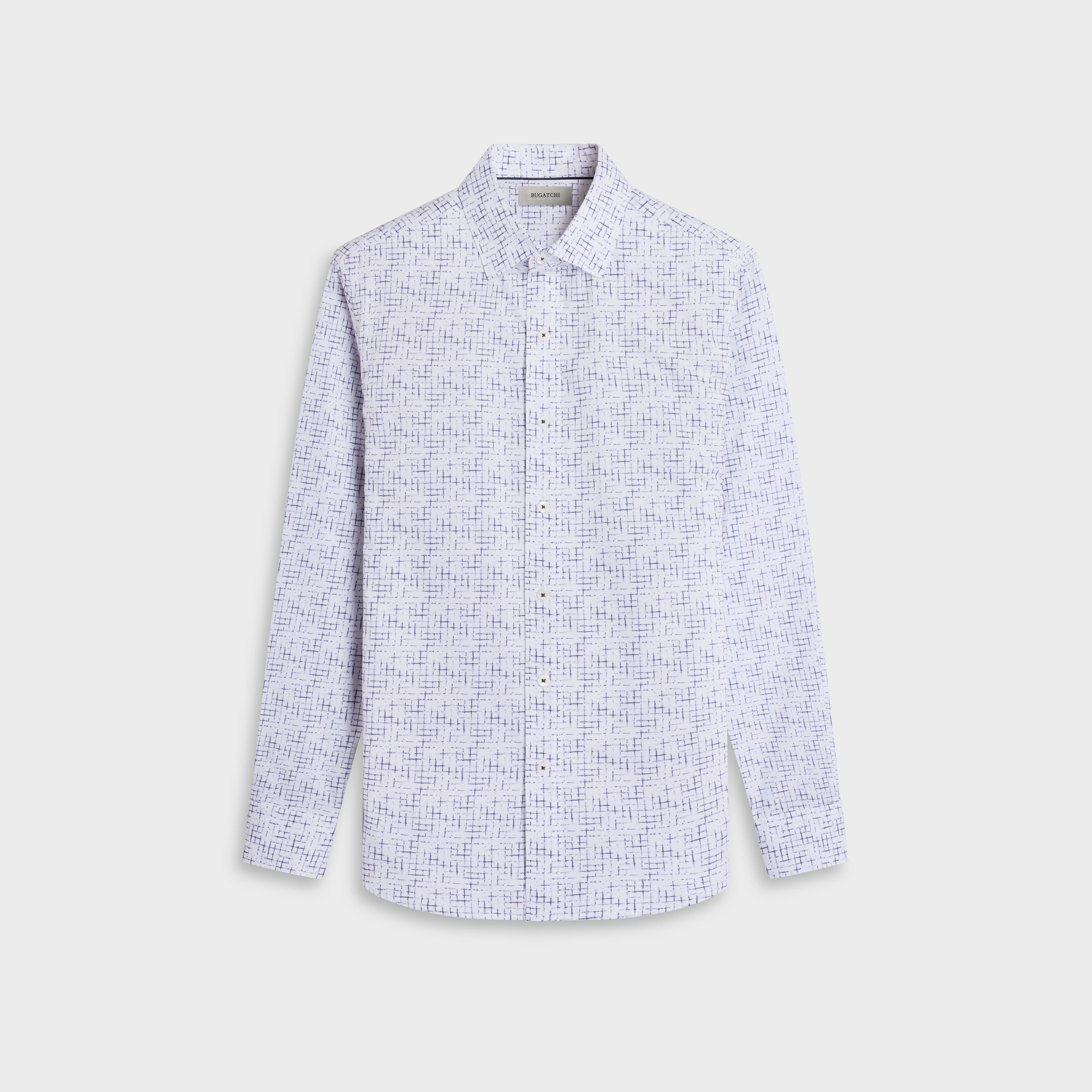 トップス CTHY LUXURY MATERIAL CLASSIC SHIRTS Axel Crosshatch Shirt – BUGATCHI