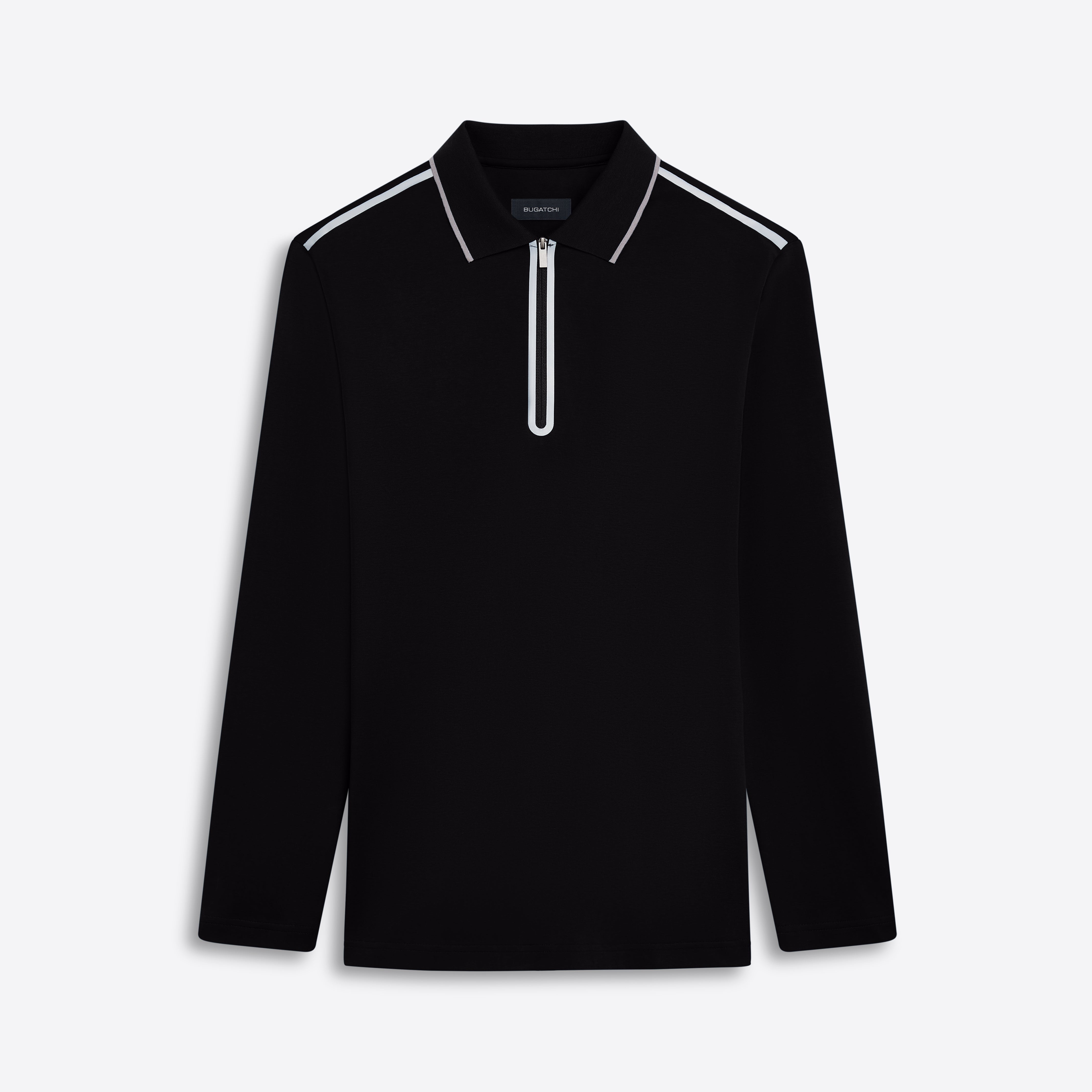 Bugatchi - Long Sleeve Polo - Navy