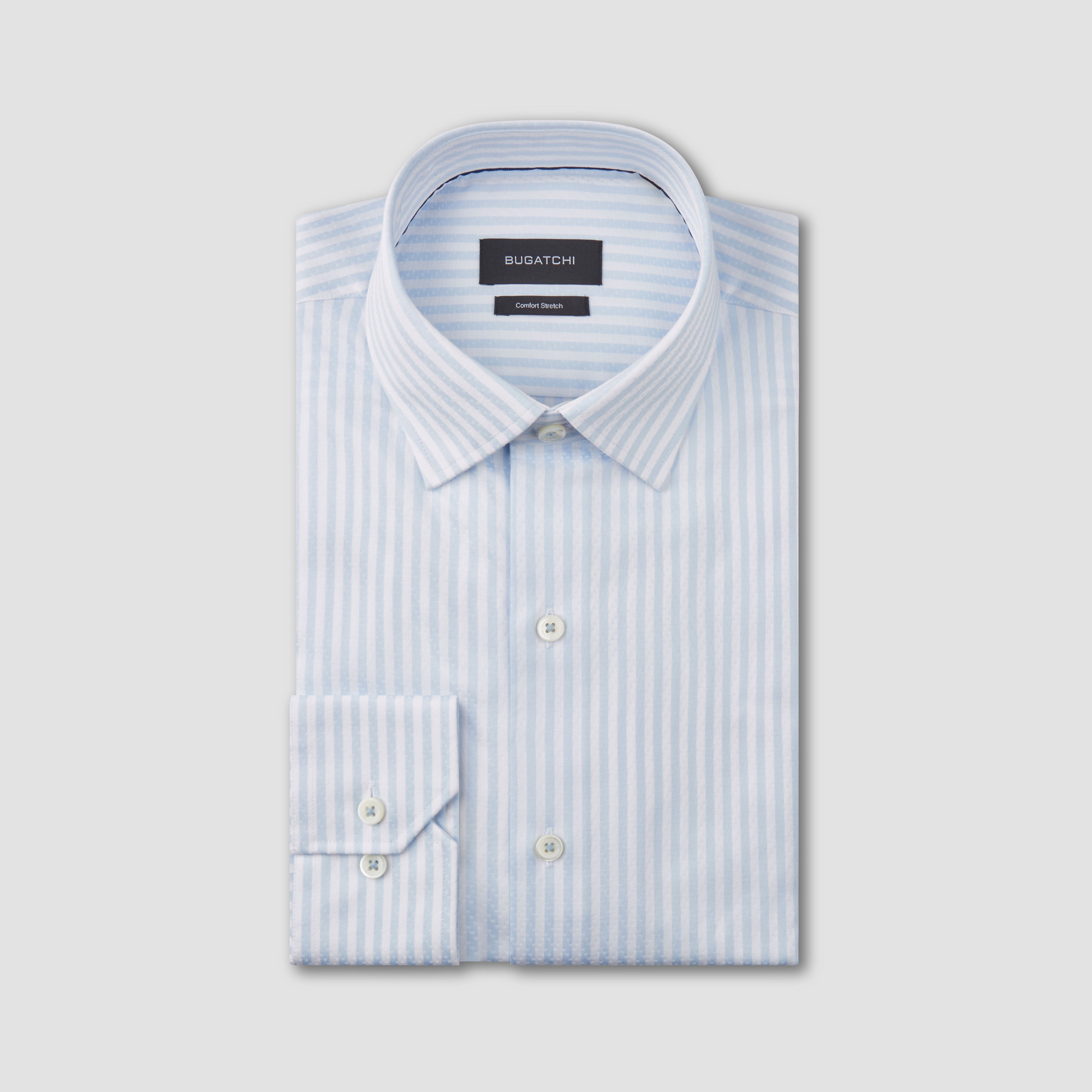 Arthur Striped Jacquard Dress Shirt – BUGATCHI