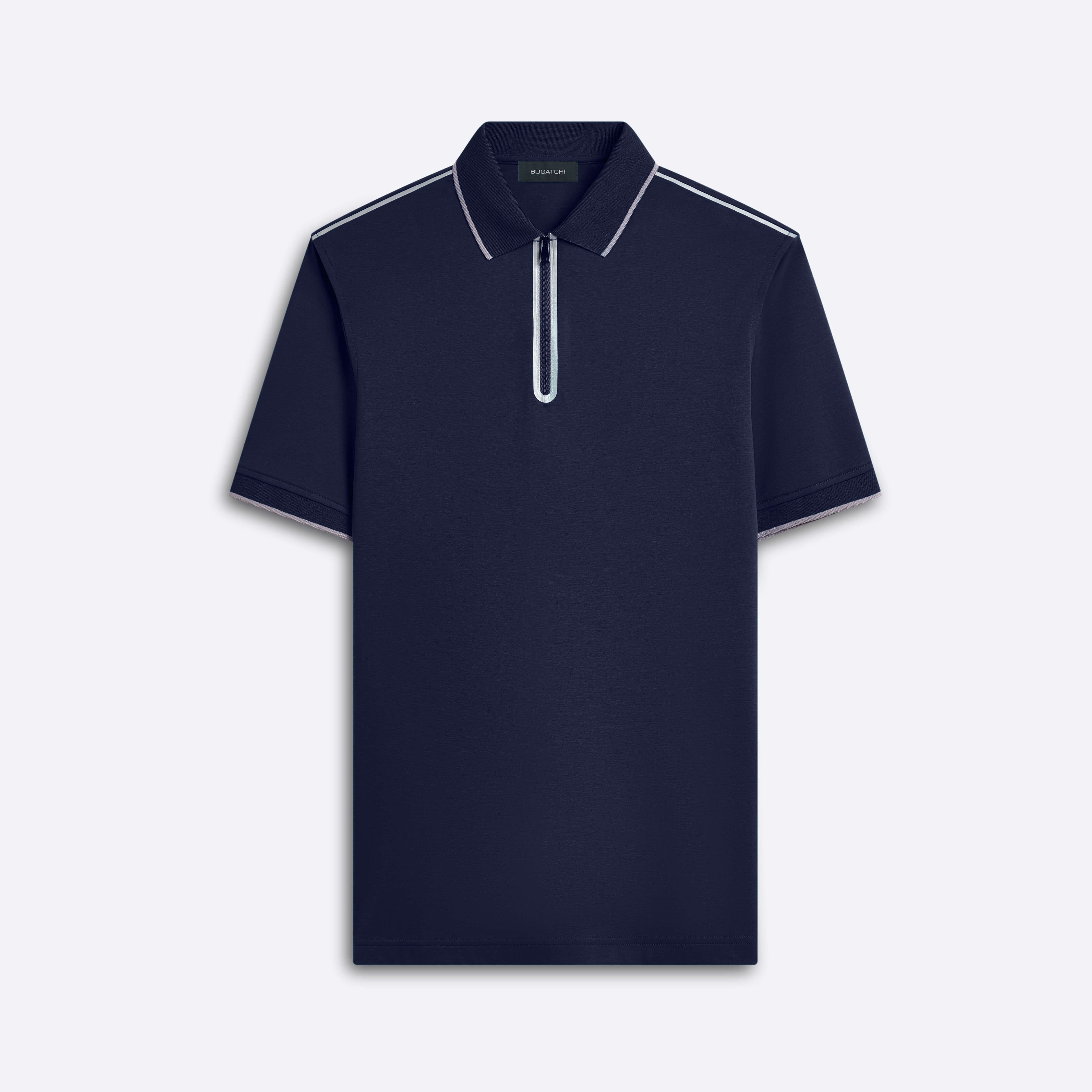 BUGATCHI ポロシャツ M Short Sleeve Quarter Zip Polo – BUGATCHI