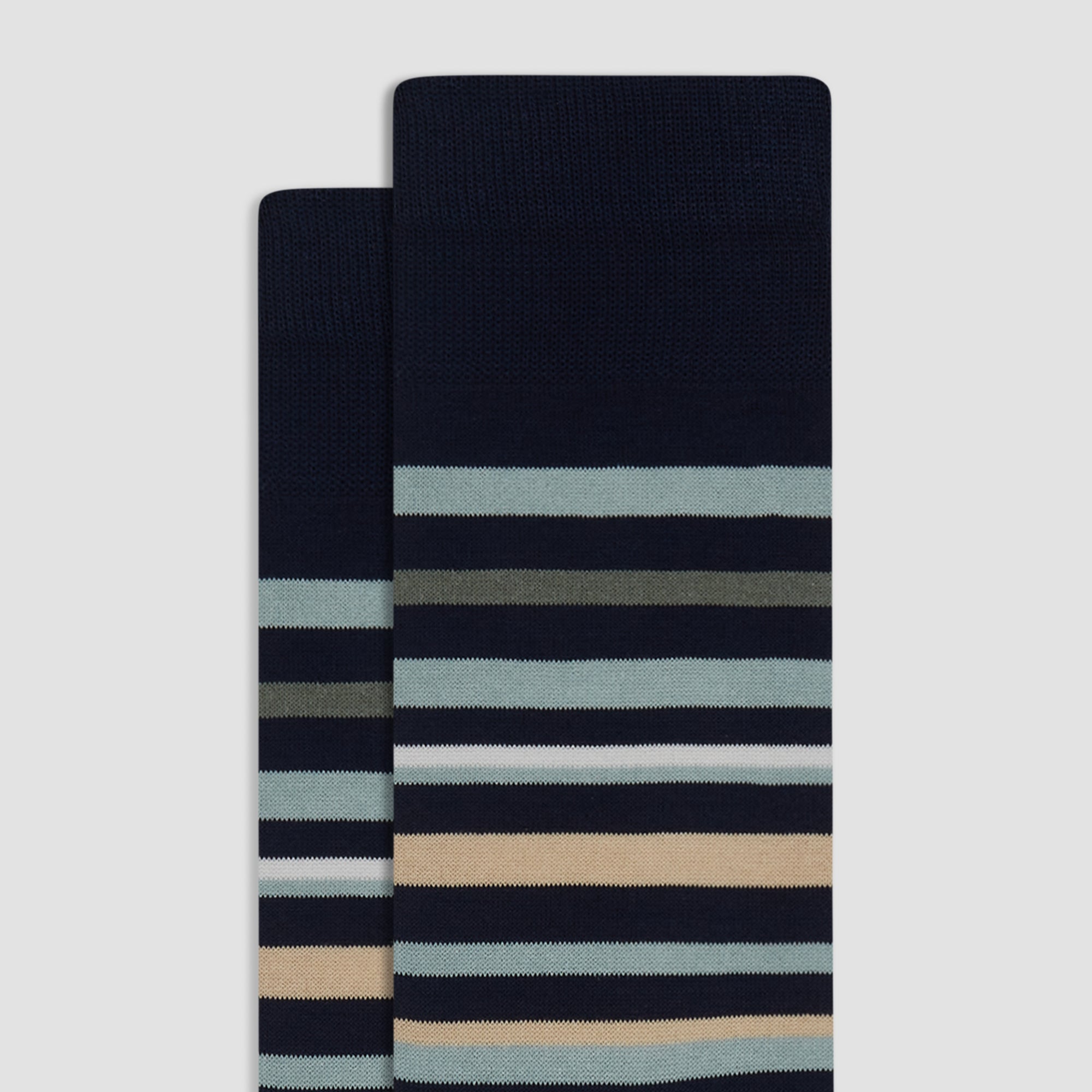 Striped Mid-Calf Socks