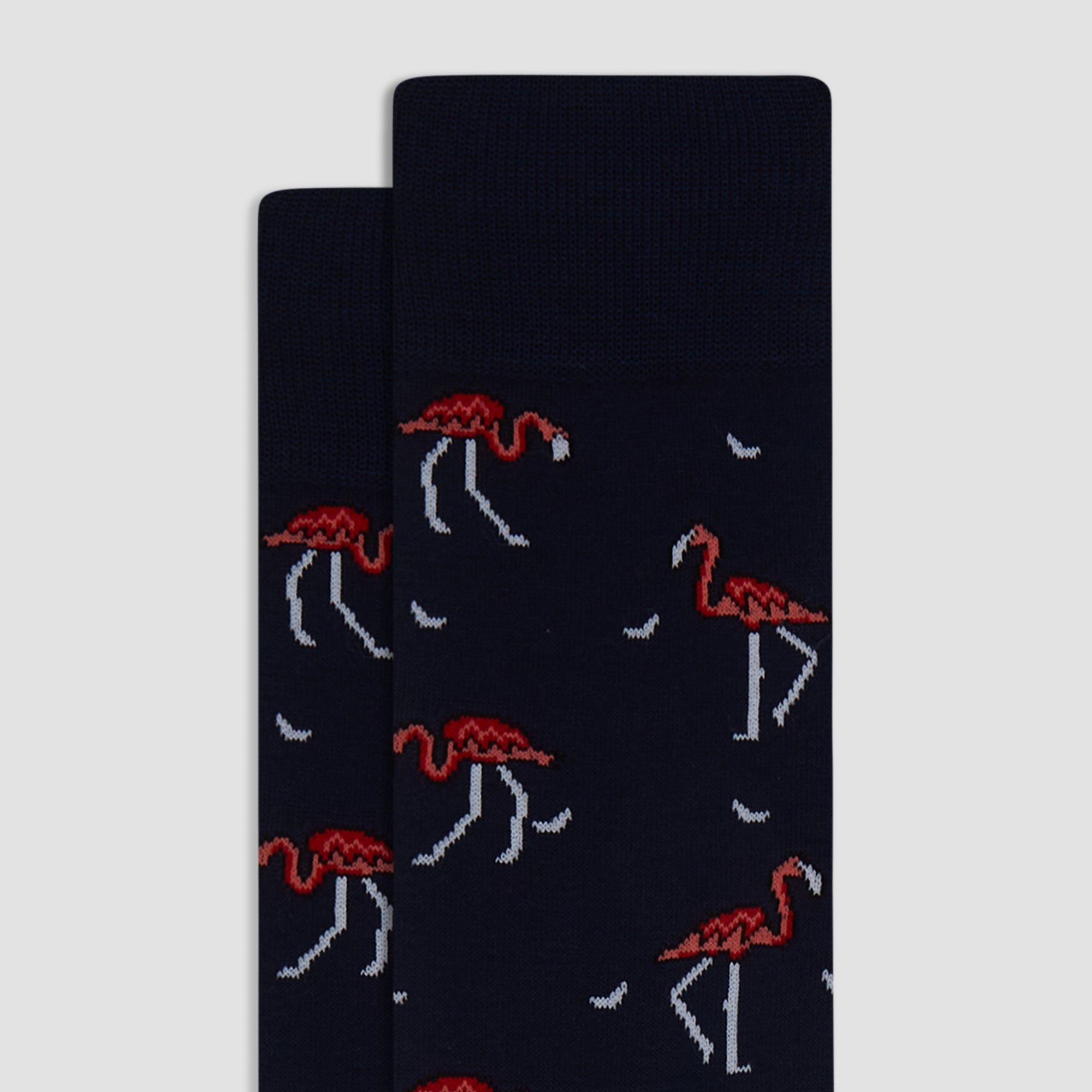 Red Flamingos Mid-Calf Socks
