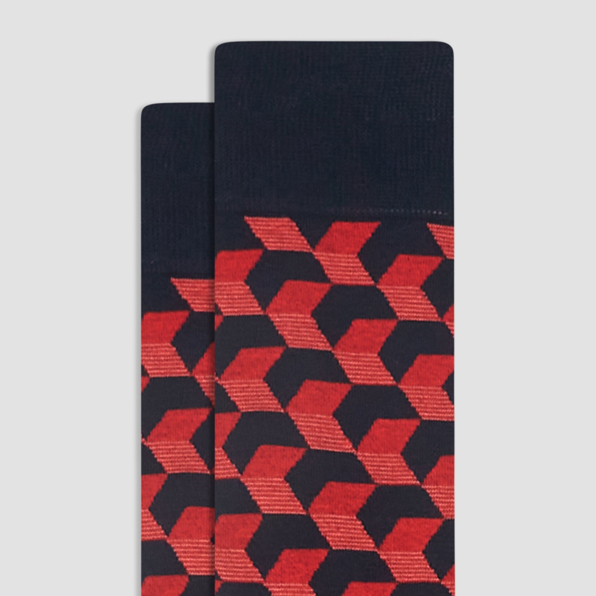 Geometric Illusion Mid-Calf Socks