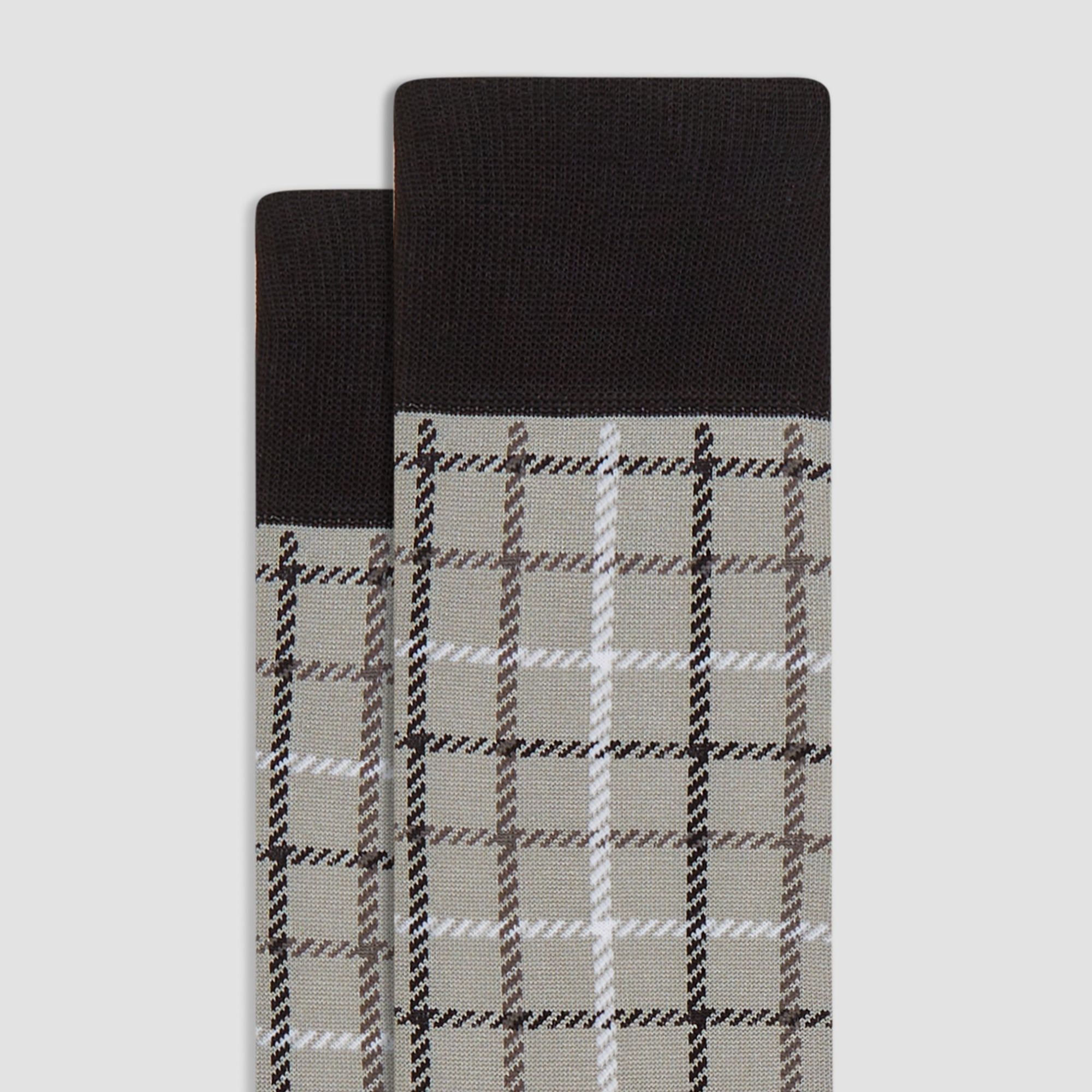 Shepherd's Check Mid-Calf Socks