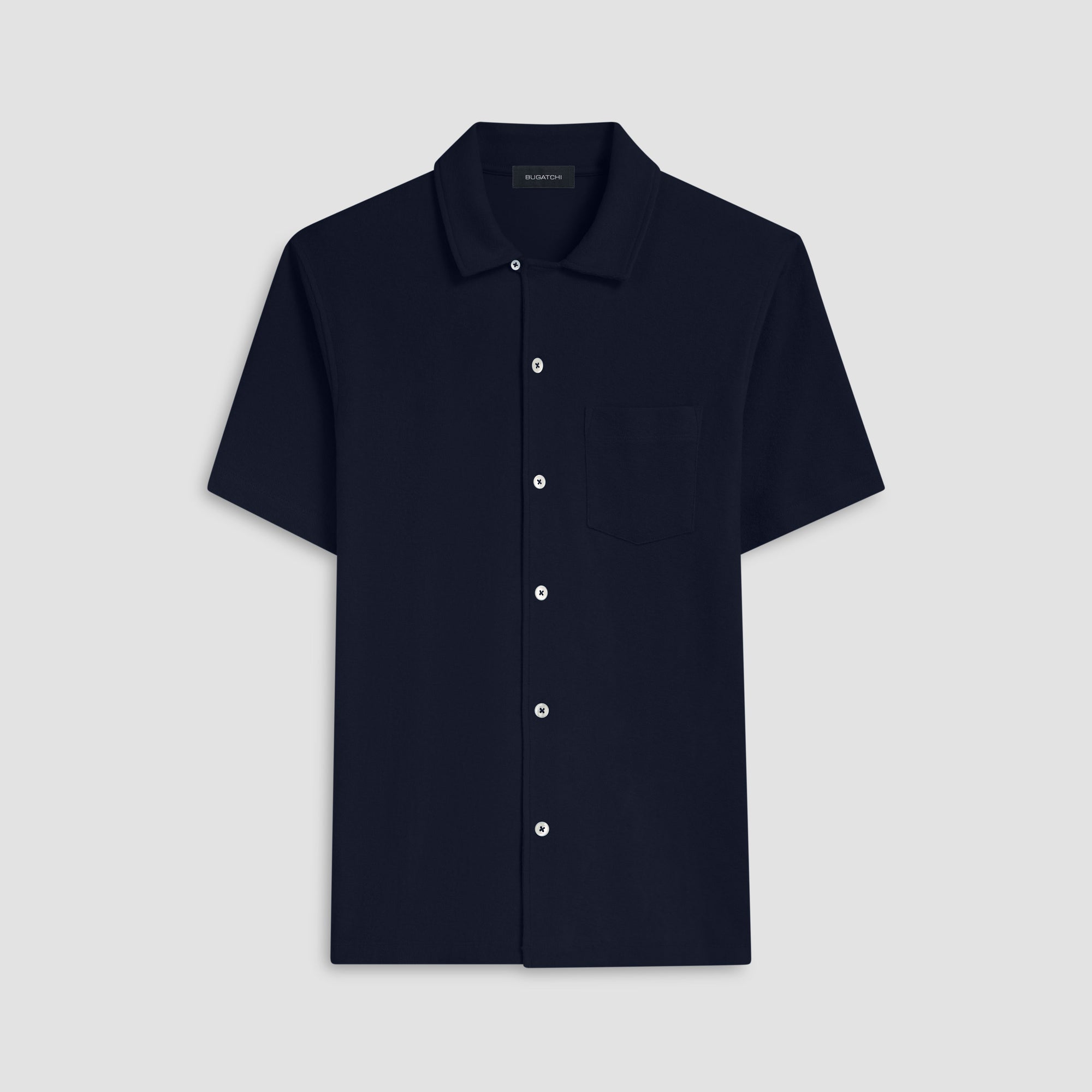 Towelling French Terry Camp Shirt