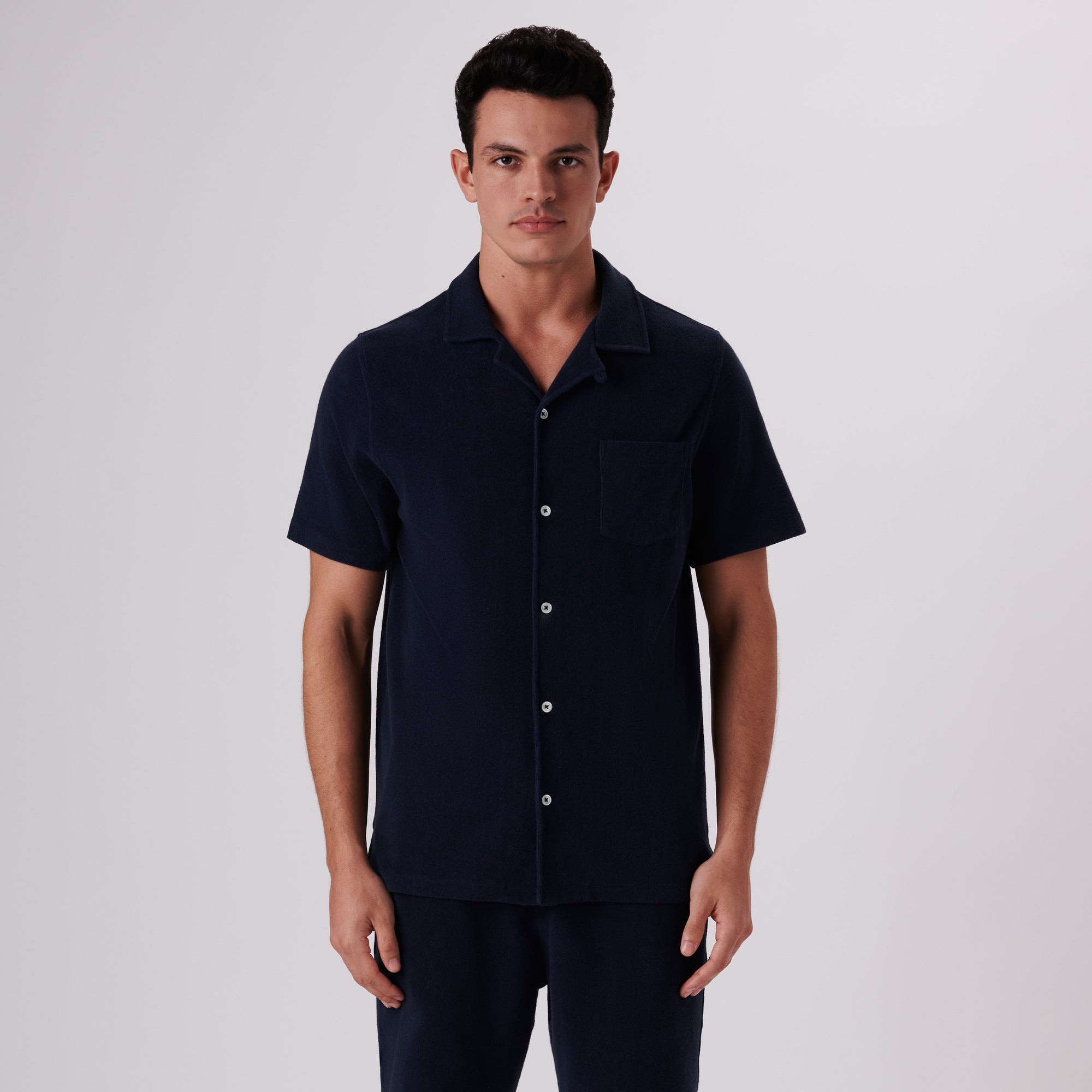 Towelling French Terry Camp Shirt