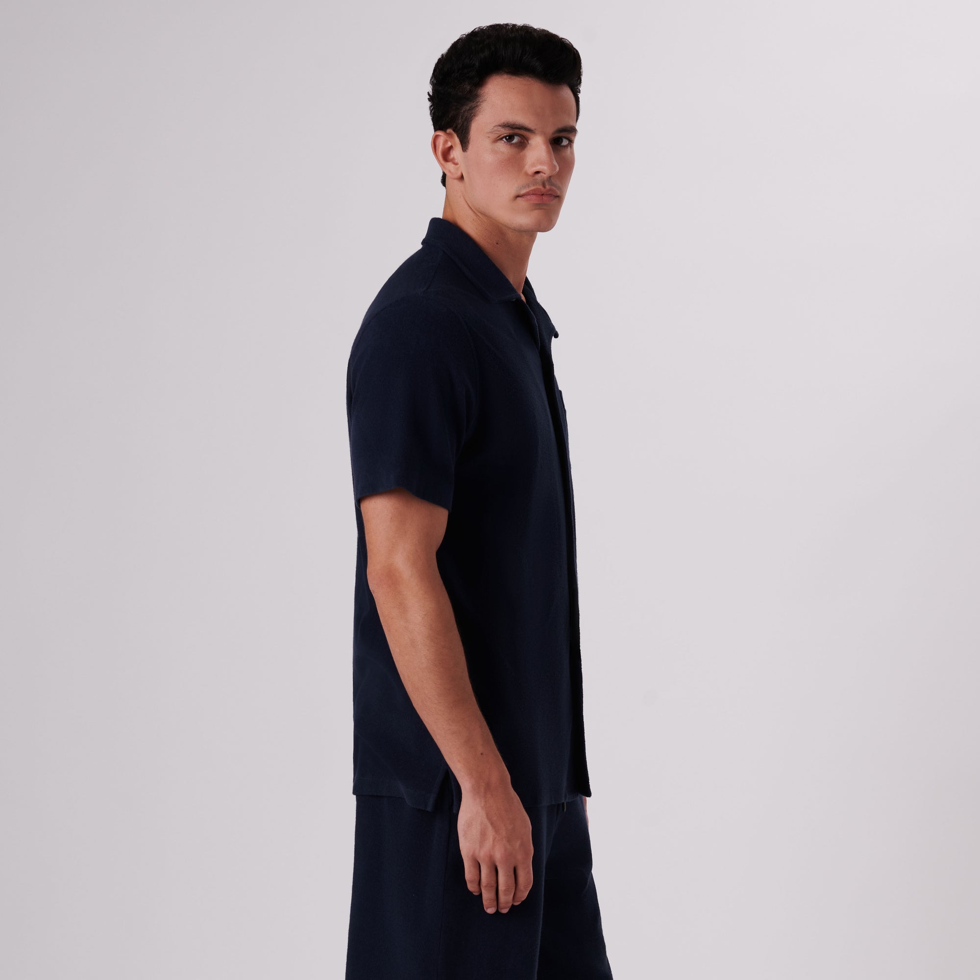 Towelling French Terry Camp Shirt