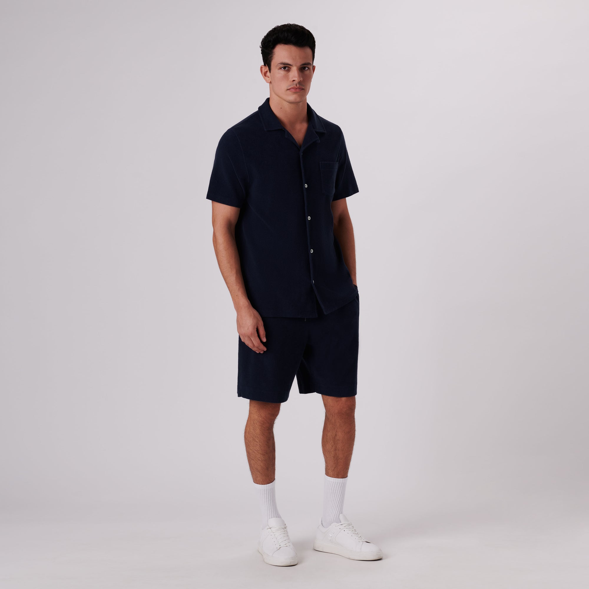 Towelling French Terry Camp Shirt