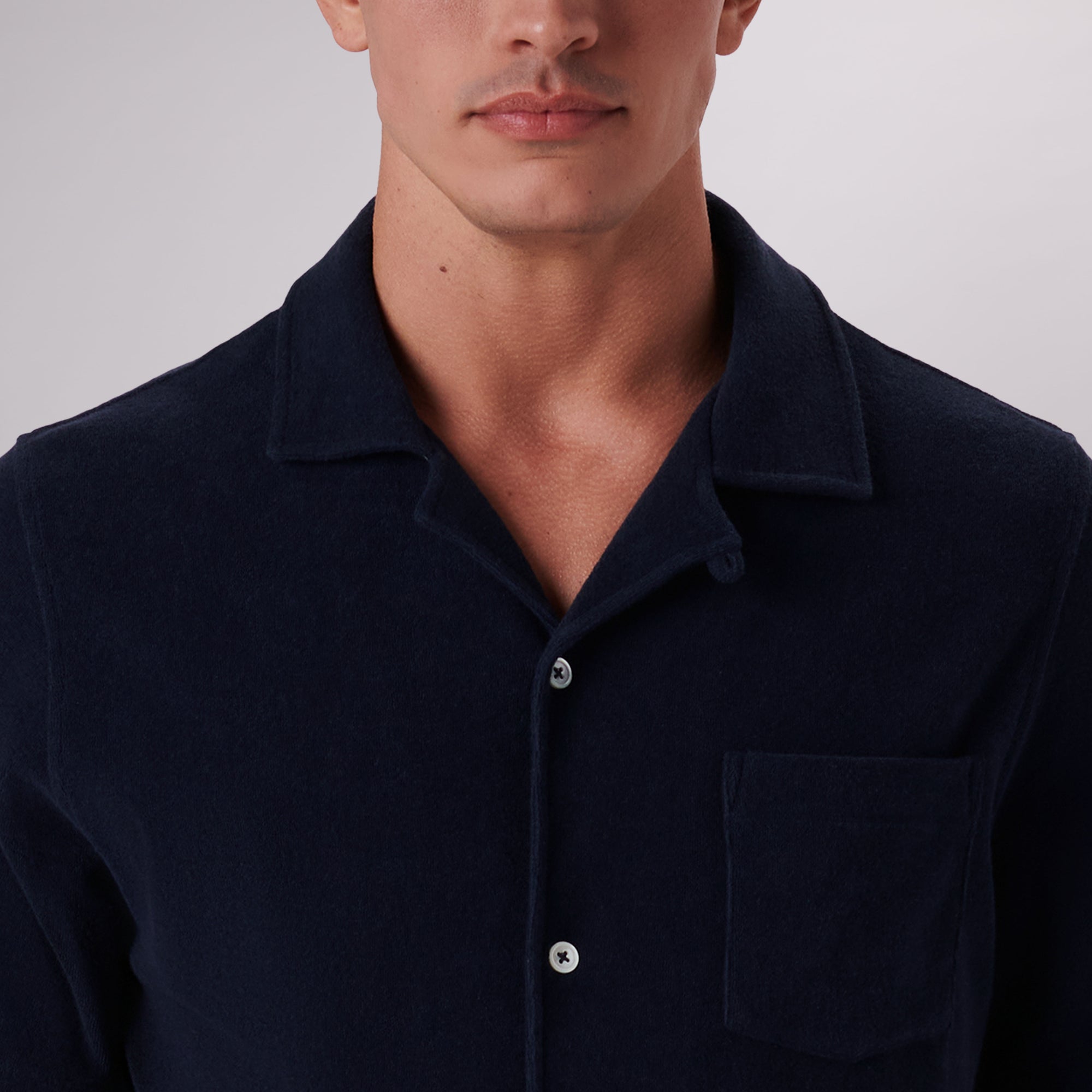 Towelling French Terry Camp Shirt