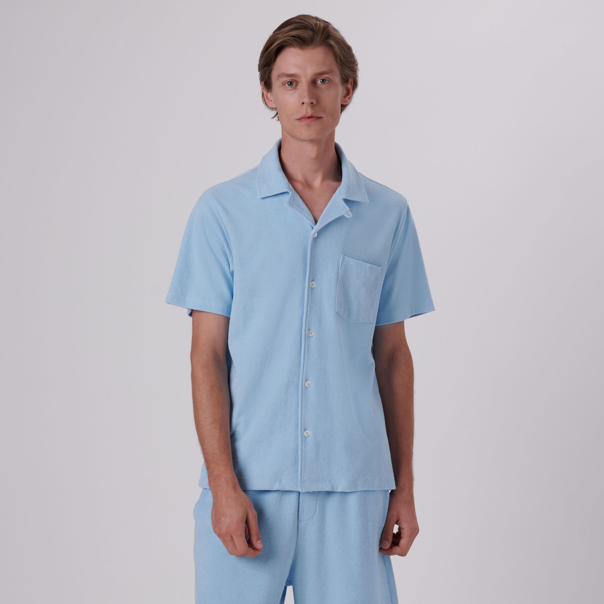 Towelling French Terry Camp Shirt