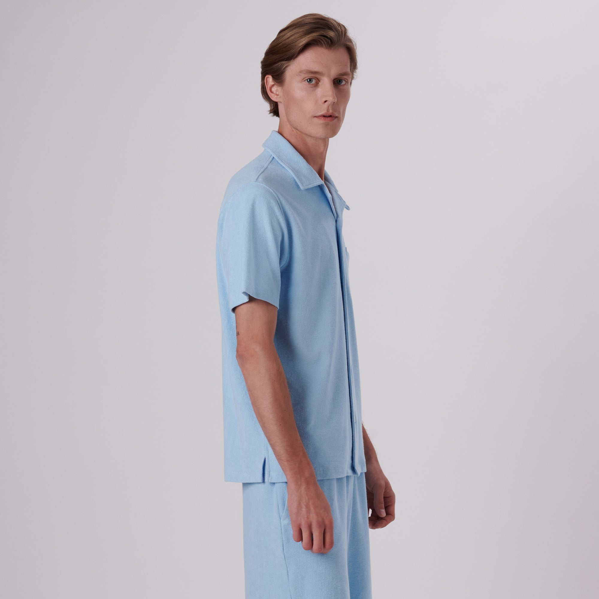 Towelling French Terry Camp Shirt