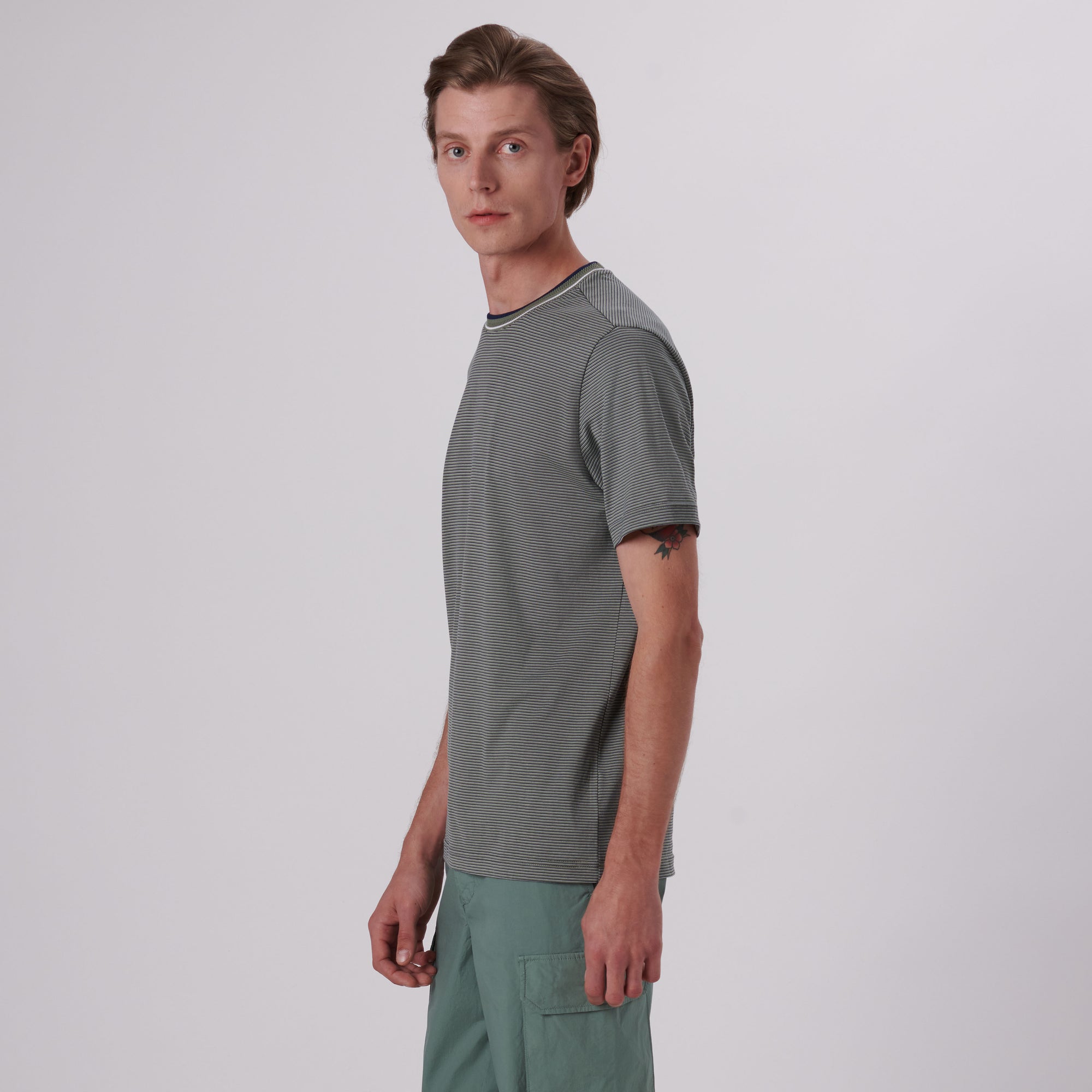 Striped Crew Neck T-Shirt