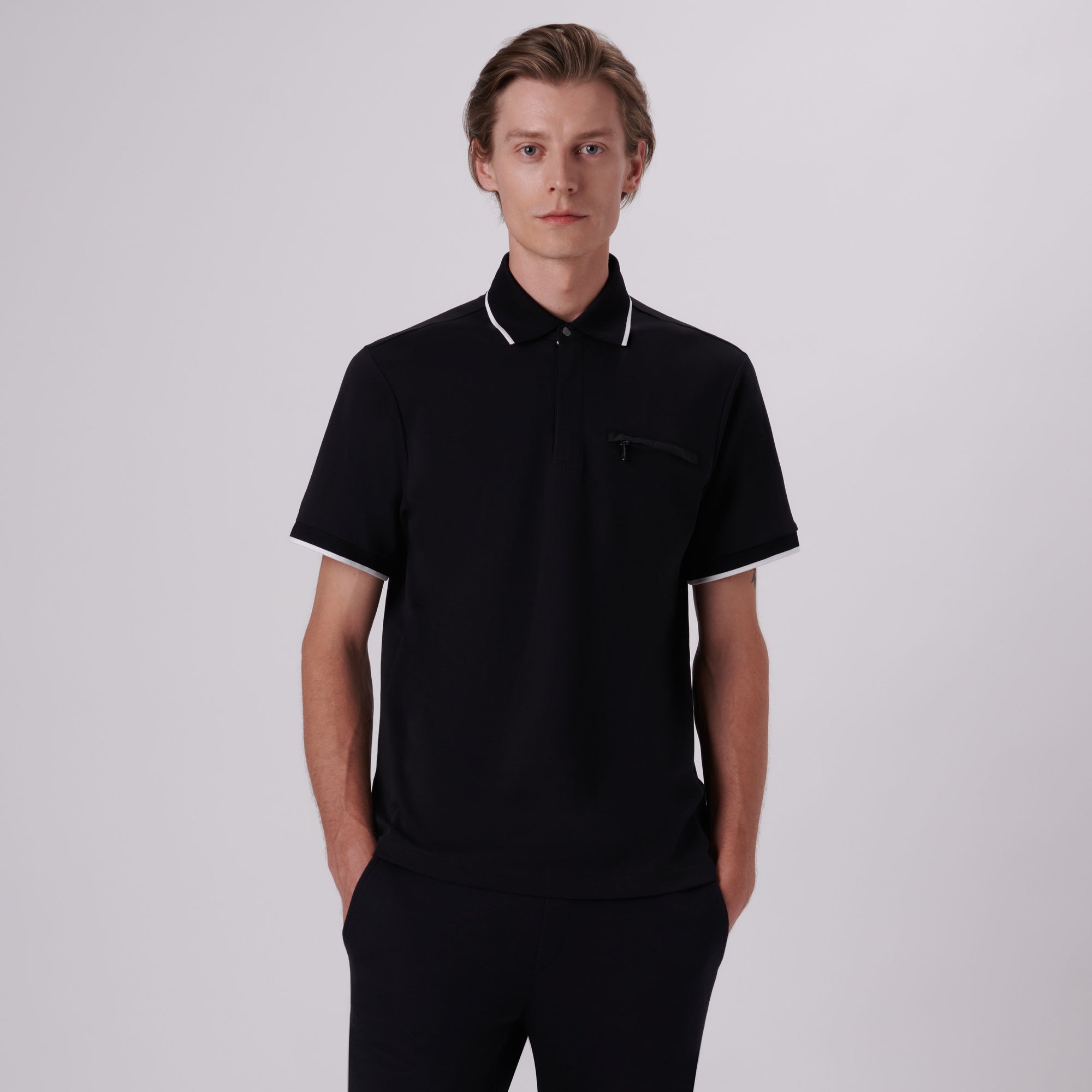 Quarter Zip Polo Shirt