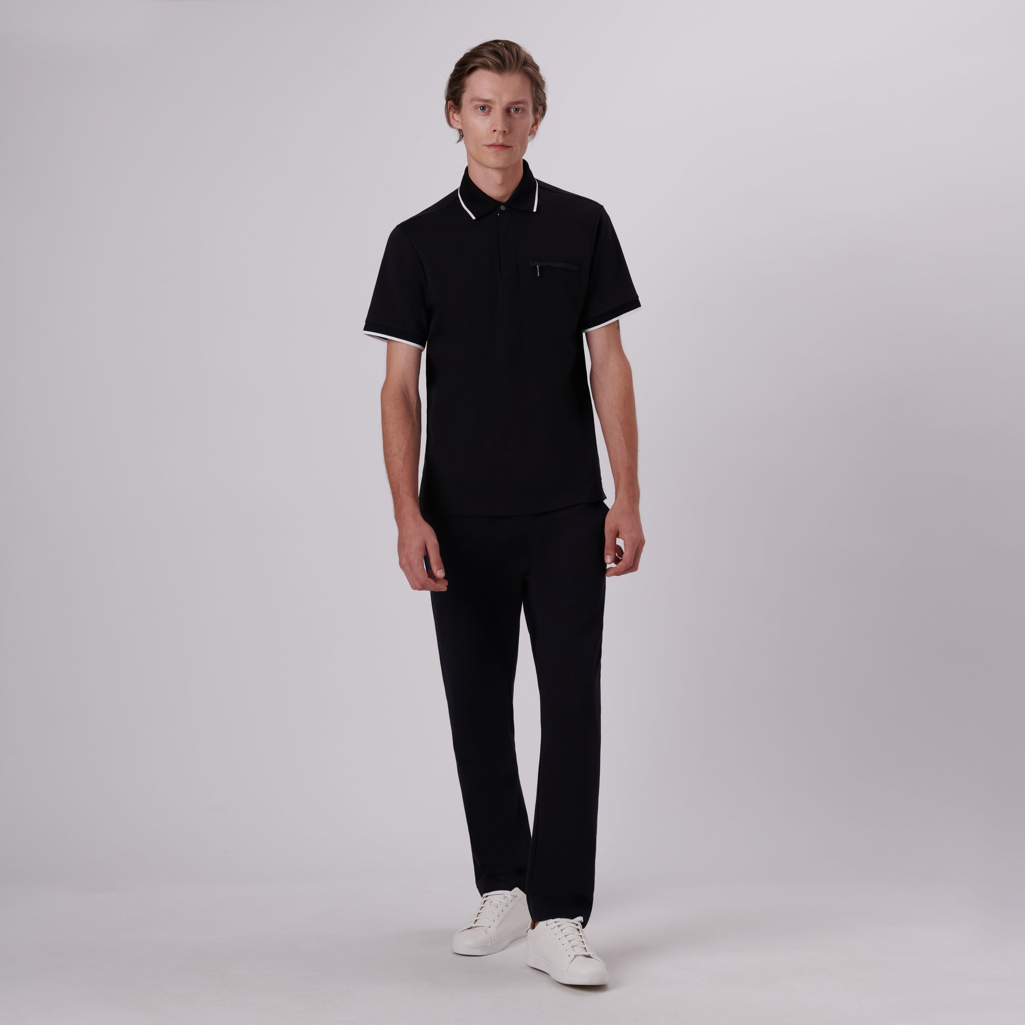 Quarter Zip Polo Shirt