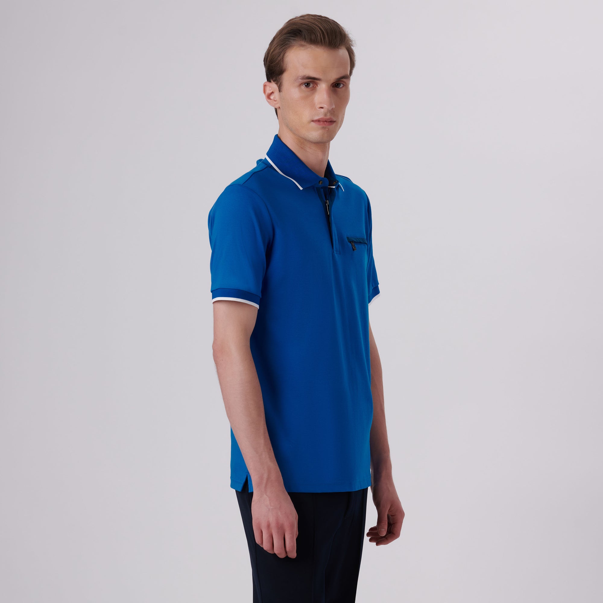 Quarter Zip Polo Shirt