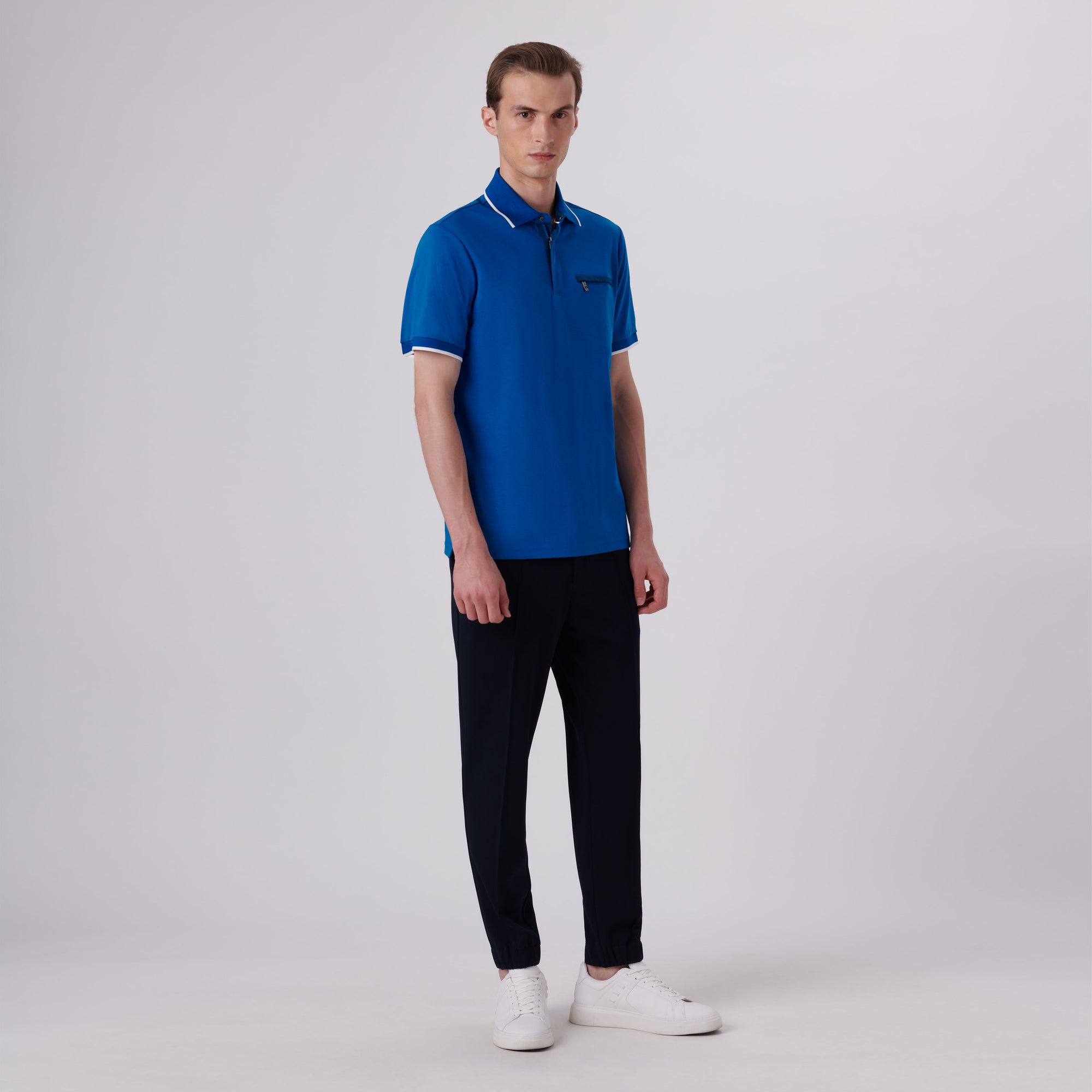 Quarter Zip Polo Shirt