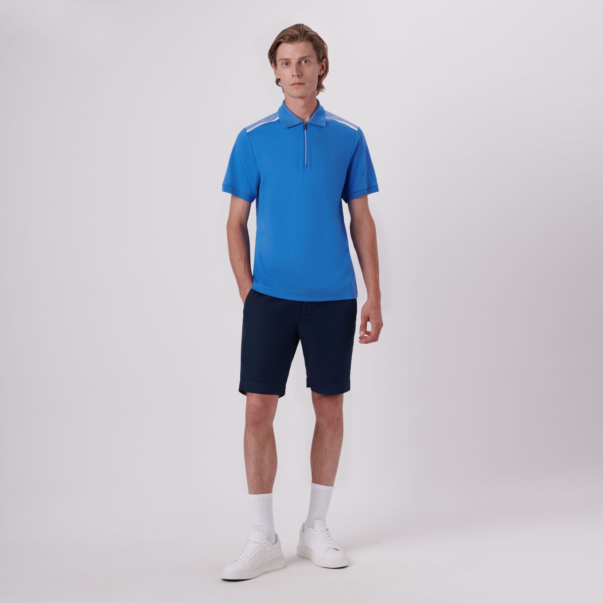 Quarter Zip Polo Shirt