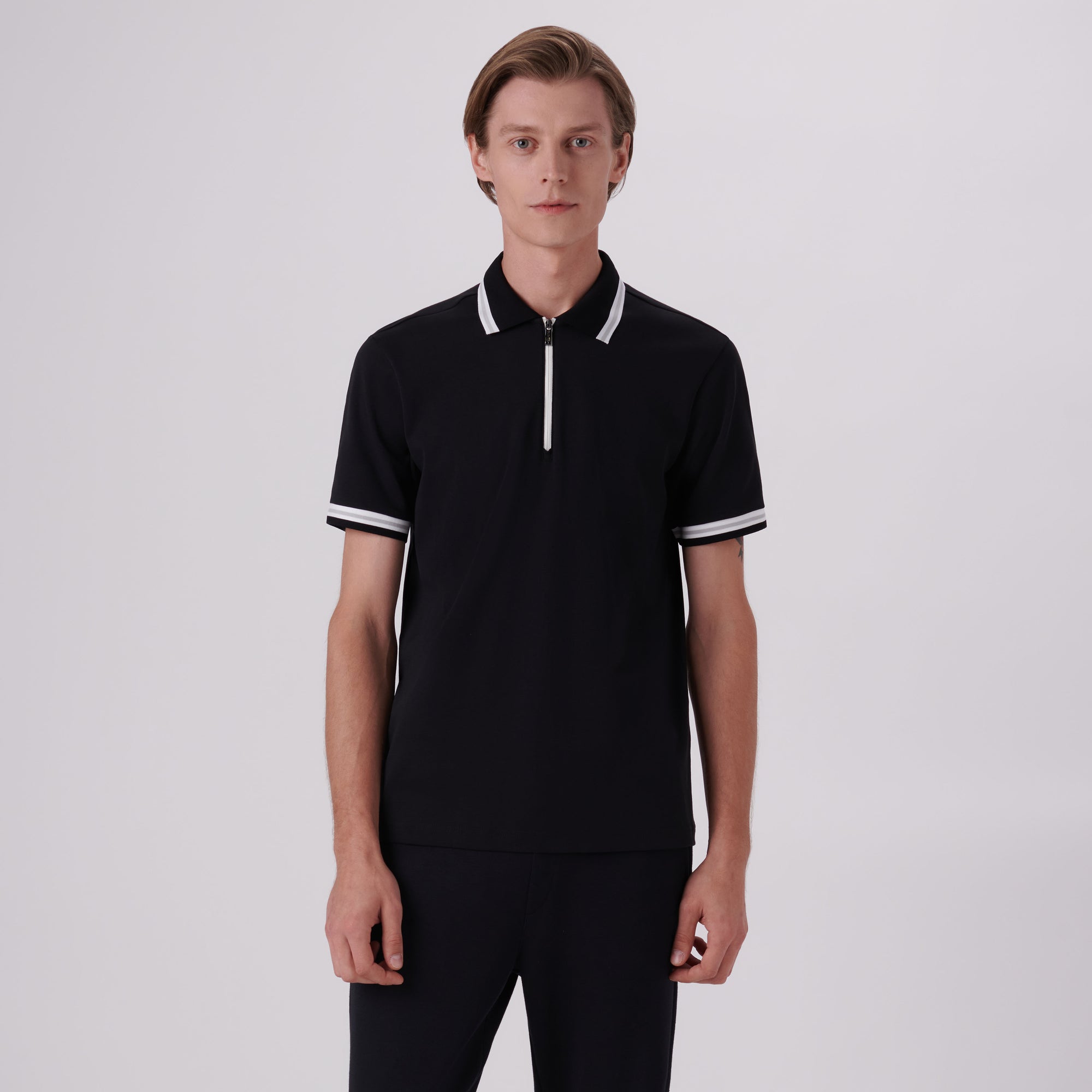 Quarter Zip Polo Shirt