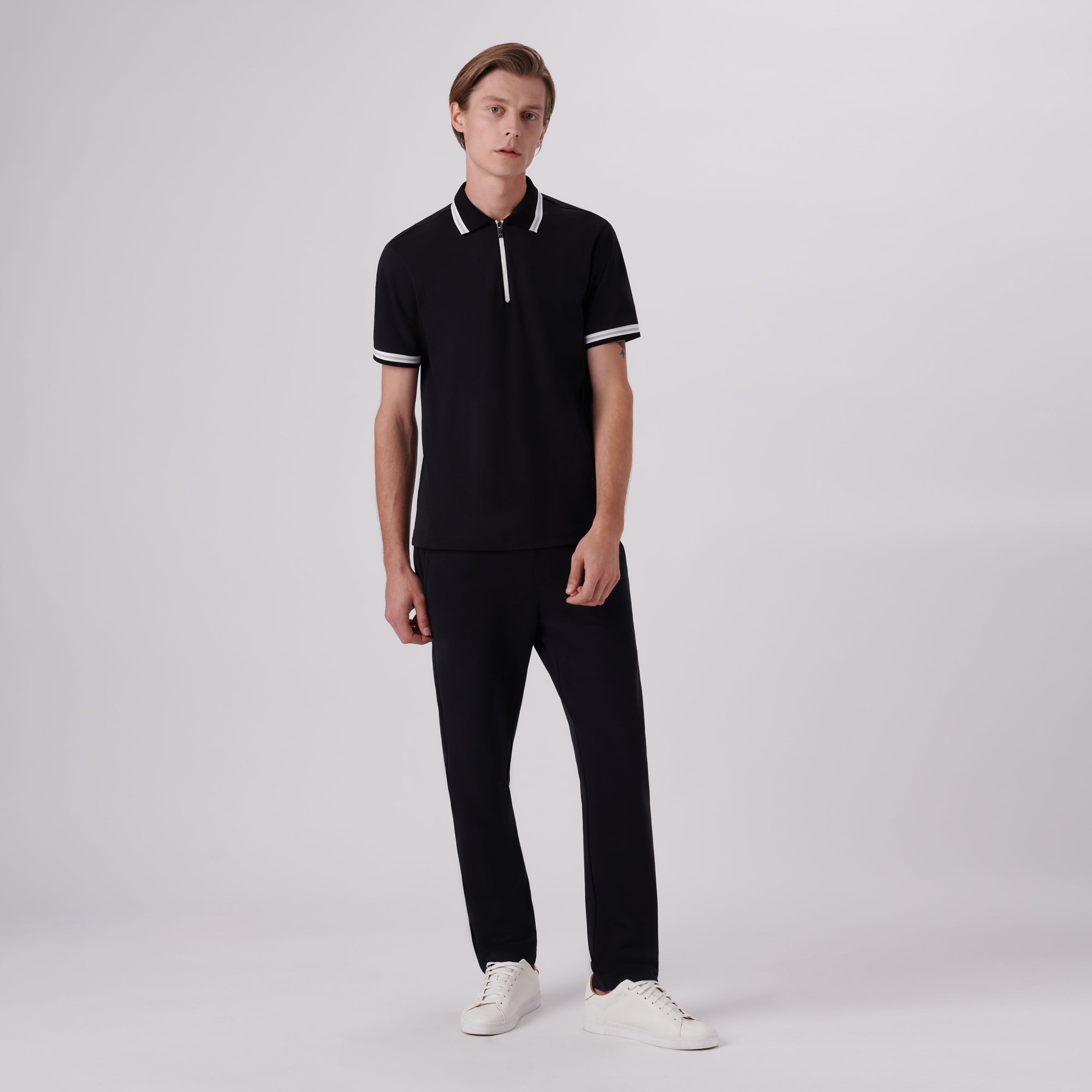 Quarter Zip Polo Shirt