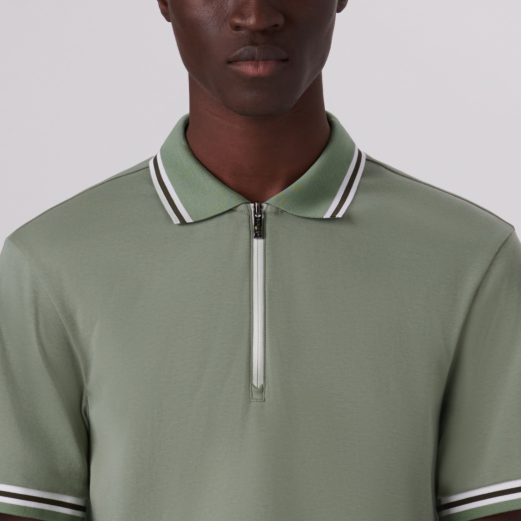 Quarter Zip Polo Shirt