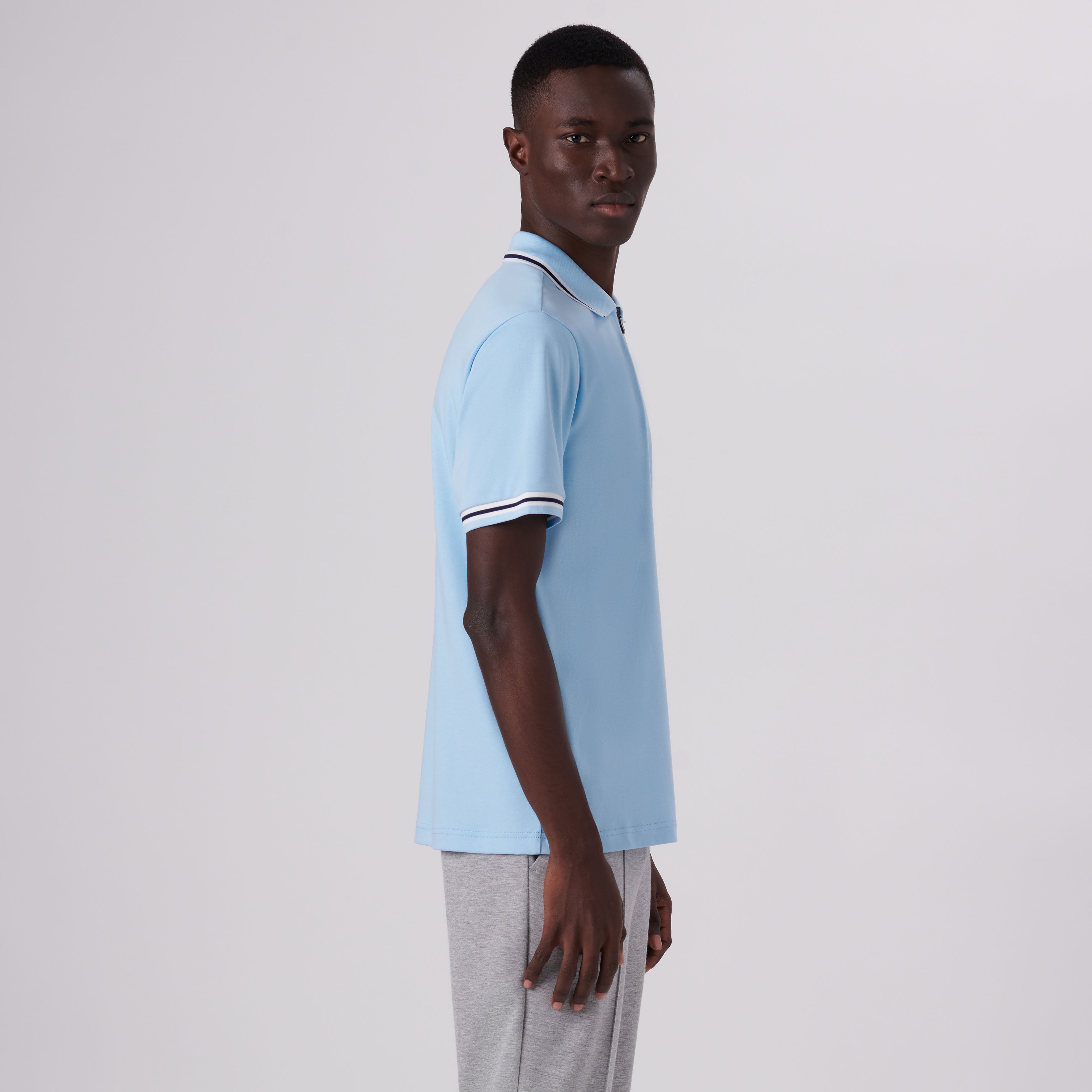 Quarter Zip Polo Shirt – BUGATCHI