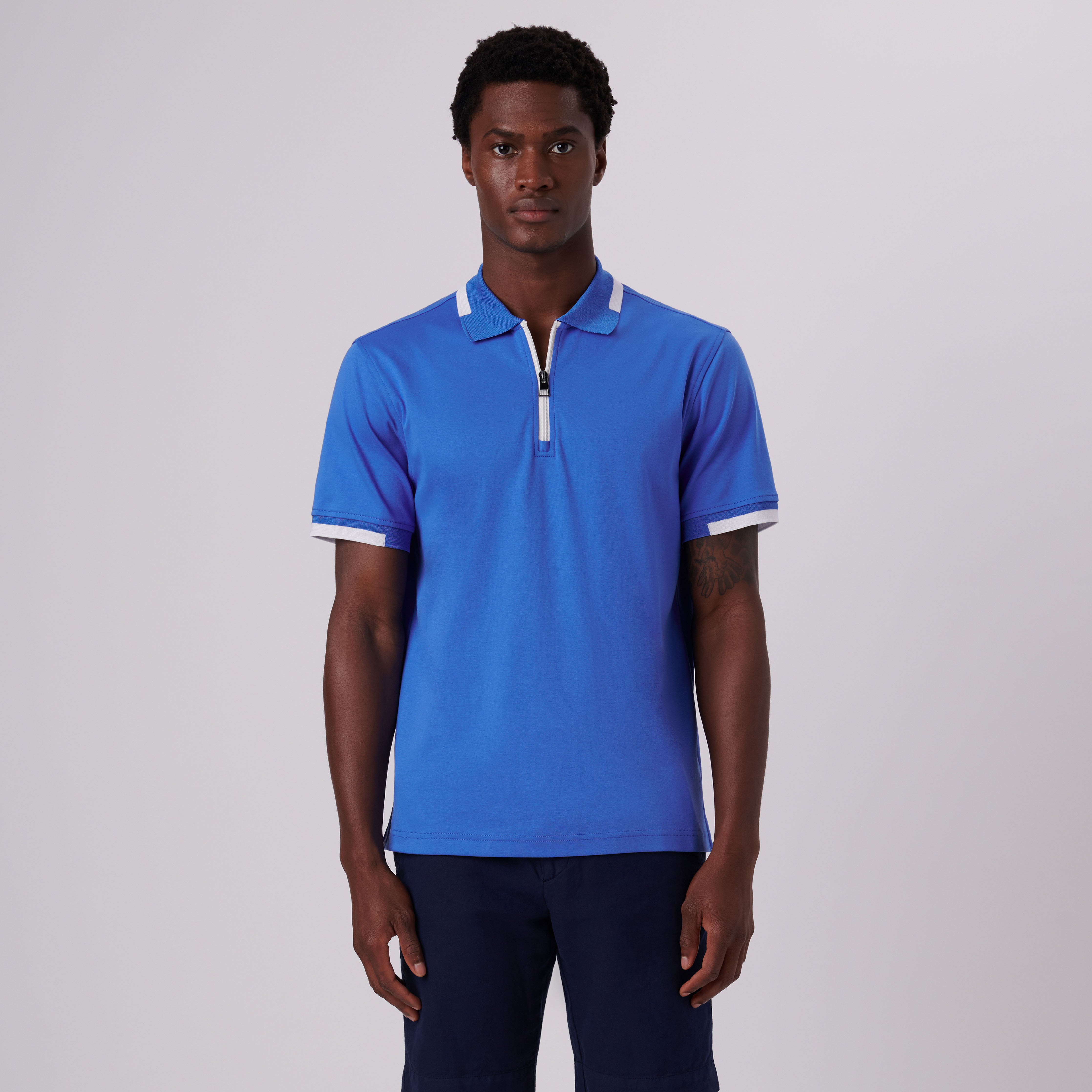 Quarter Zip Polo Shirt – BUGATCHI