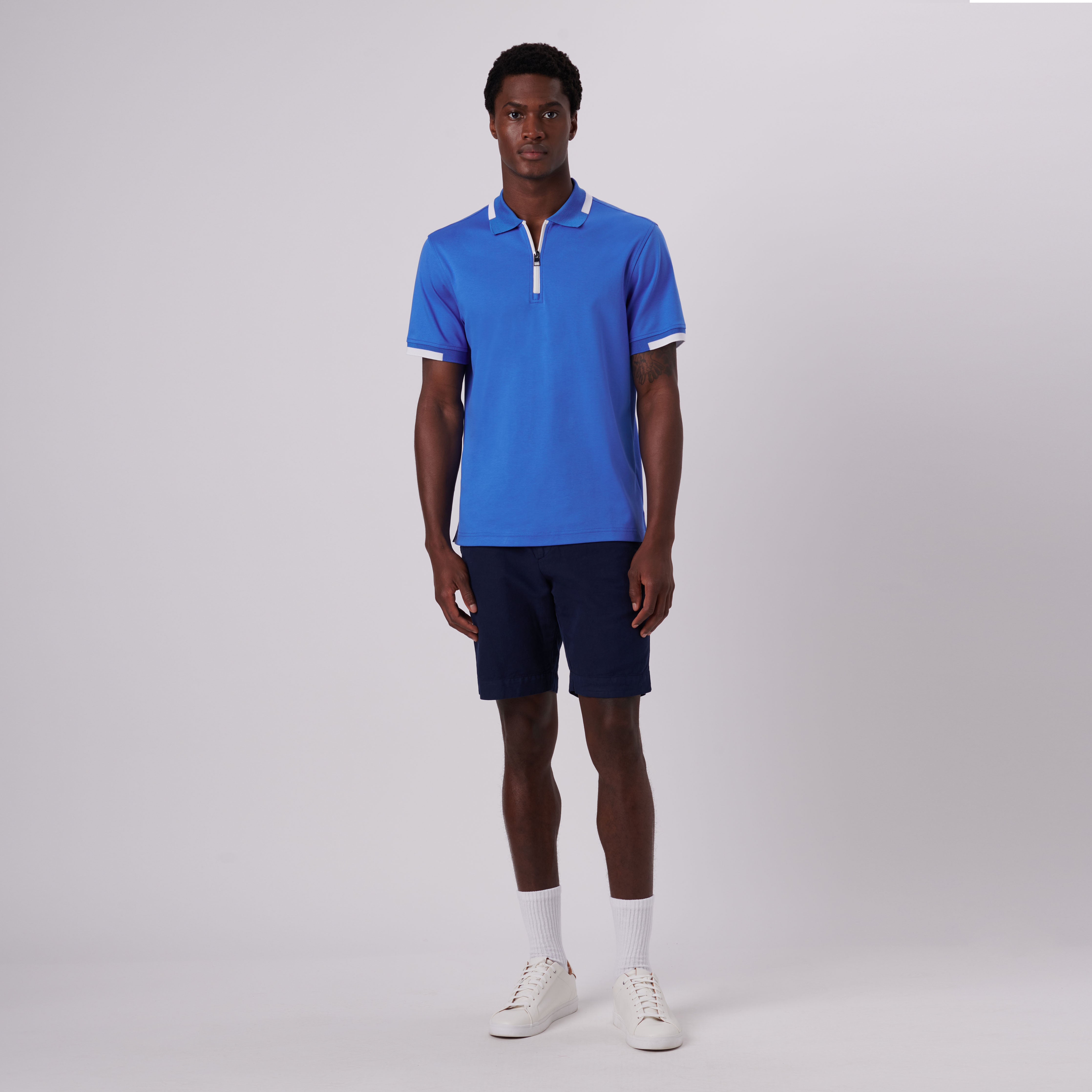 Quarter Zip Polo Shirt – BUGATCHI