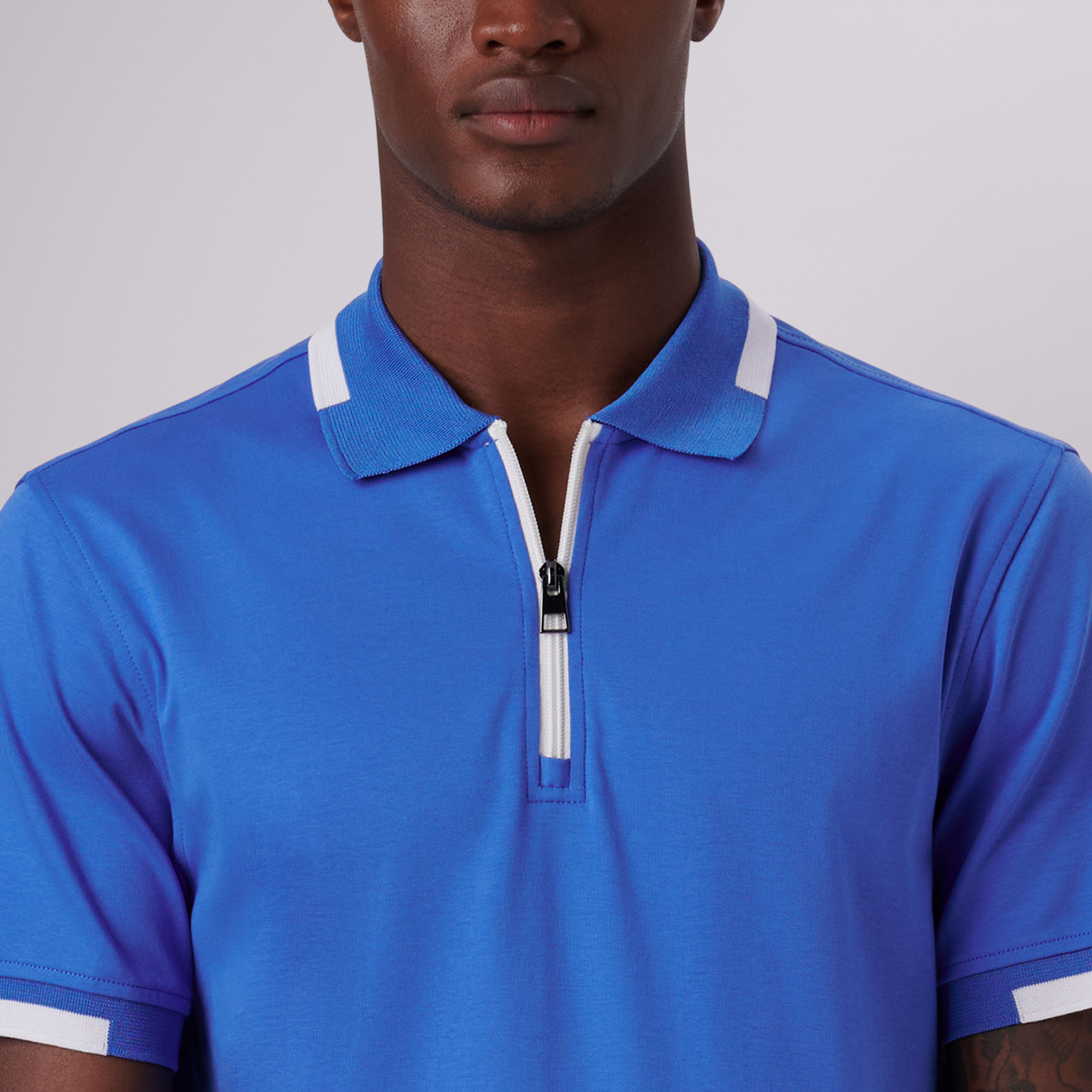 Quarter Zip Polo Shirt – BUGATCHI