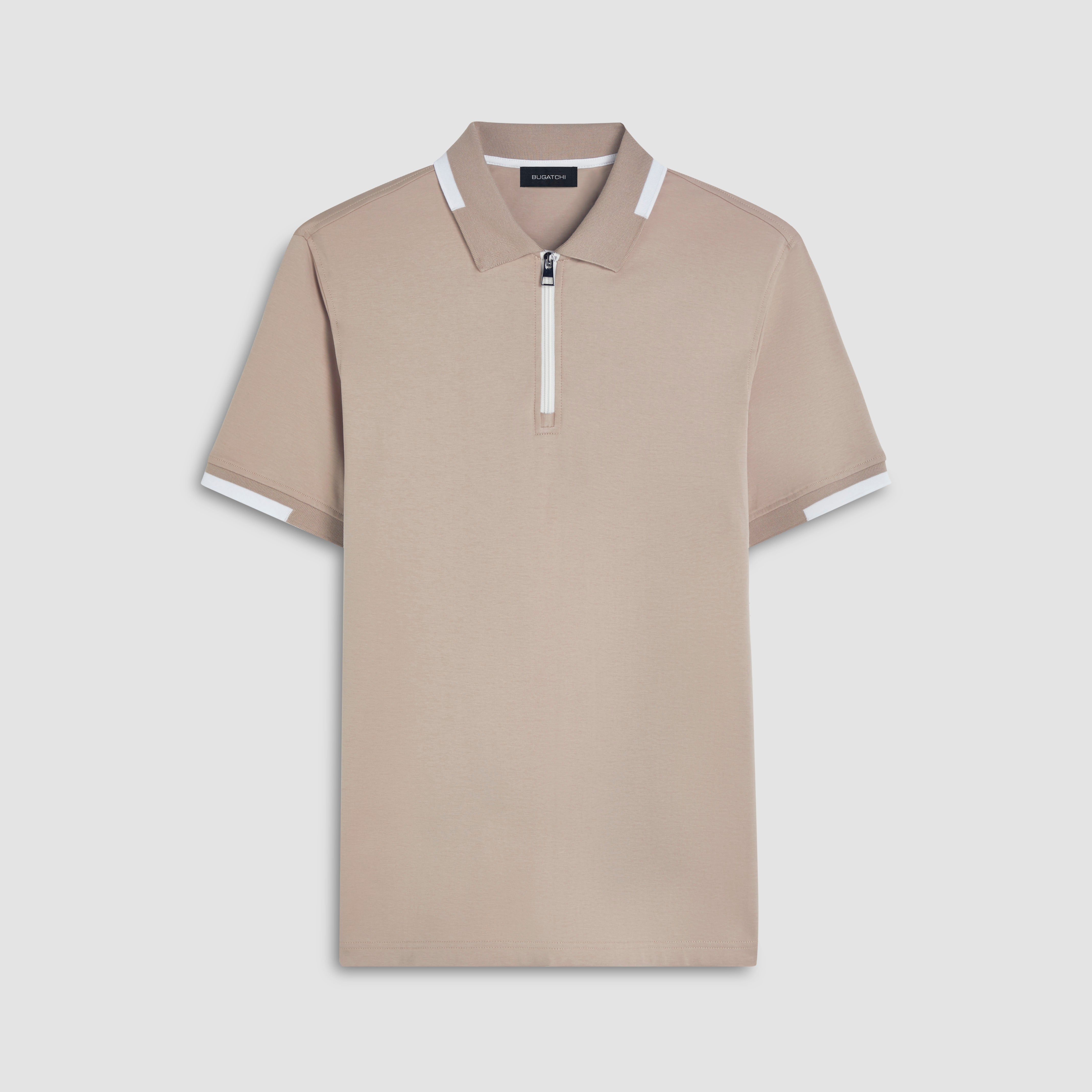 Quarter Zip Polo Shirt – BUGATCHI