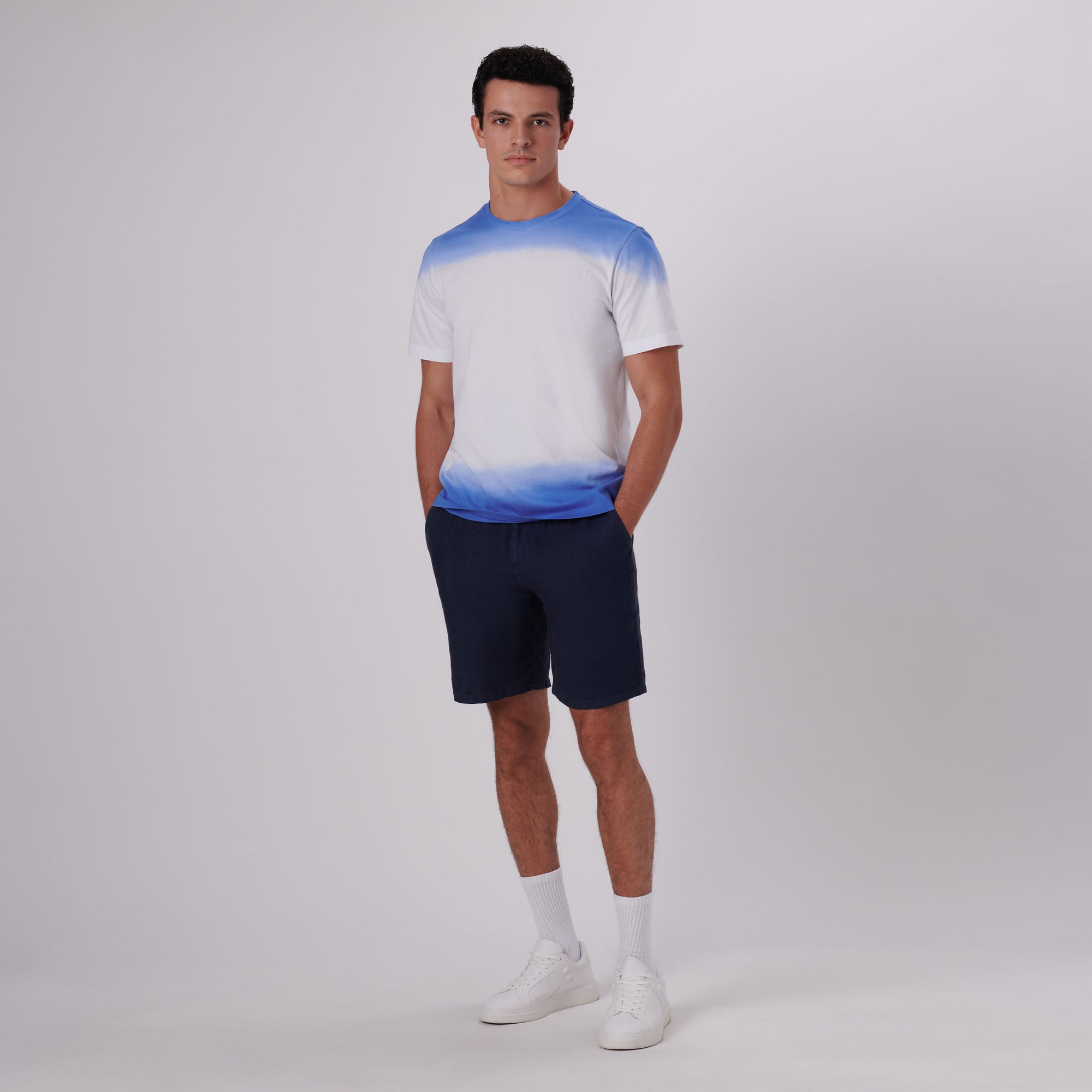 Gradient Print Crew Neck T-Shirt