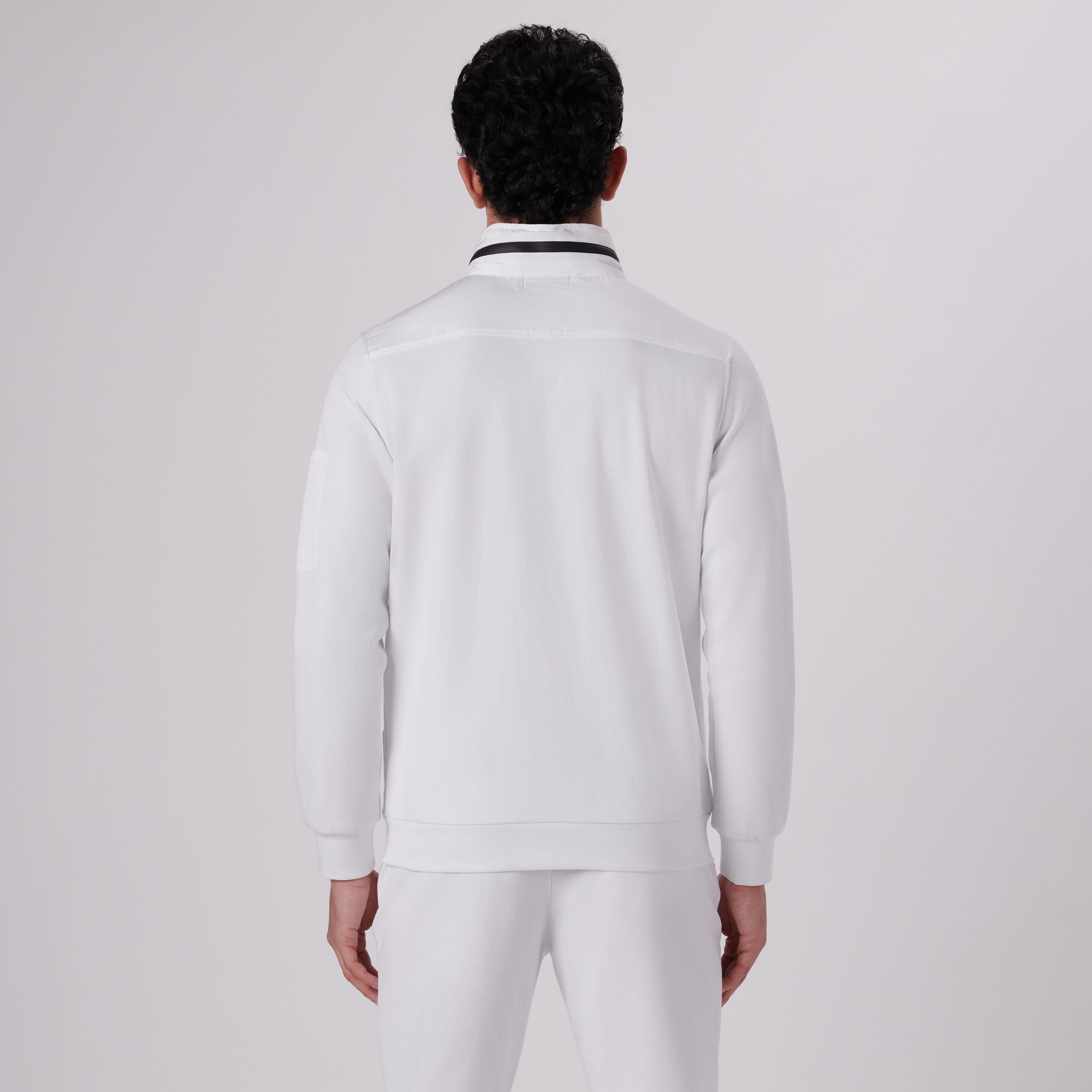 Mock Neck Jacket With Stow-Away Hood