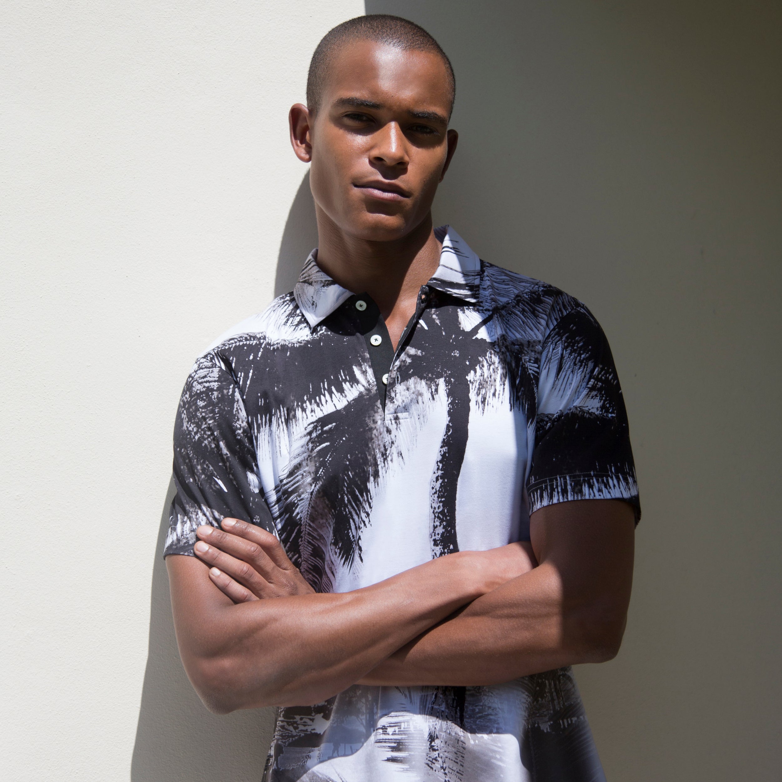 palm tree dress shirt Red Palm Tree Aloha Camp Shirt Shirt