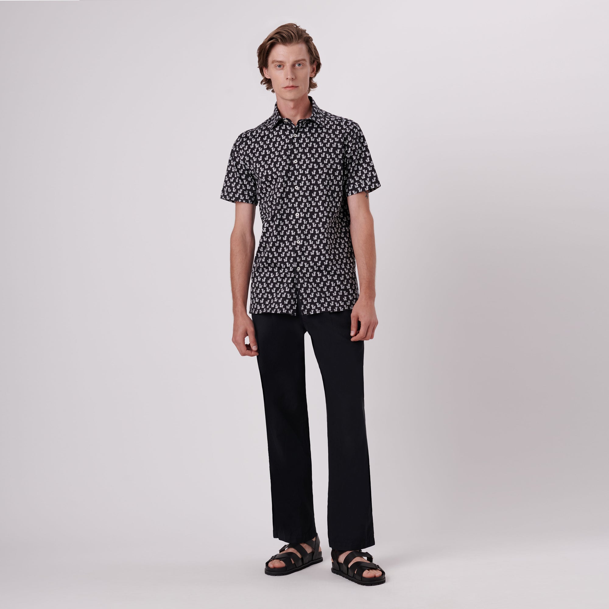 Milo Pineapples Print OoohCotton Short Sleeve Shirt