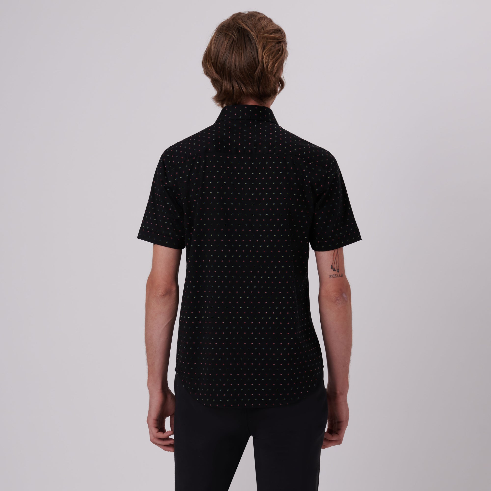 Miles Abstract Print OoohCotton Short Sleeve Shirt