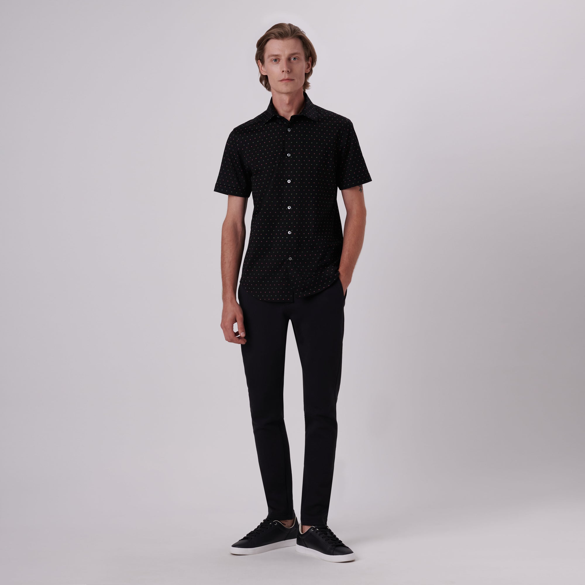 Miles Abstract Print OoohCotton Short Sleeve Shirt