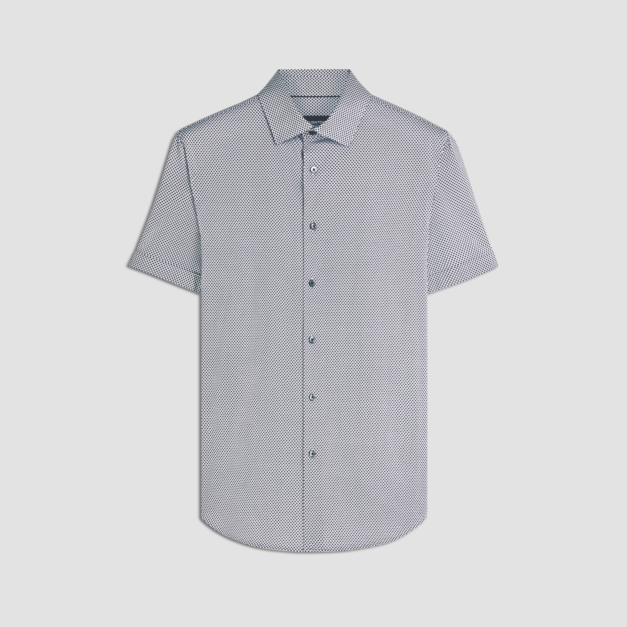 Miles Diamond Print OoohCotton Short Sleeve Shirt