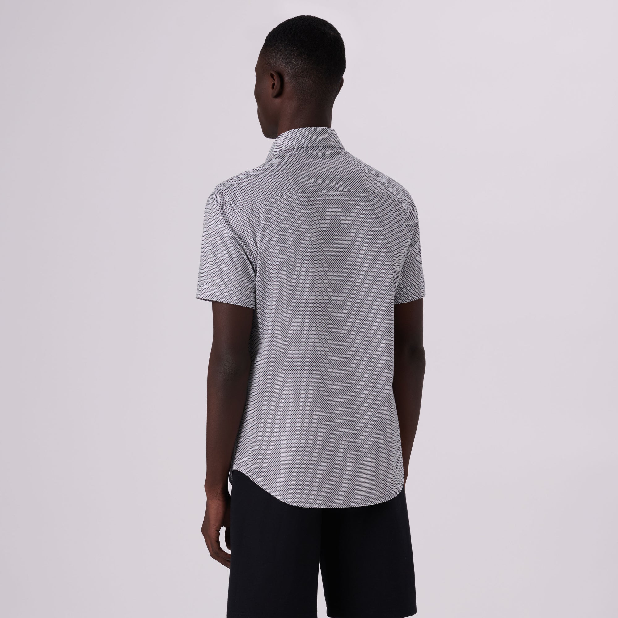 Miles Diamond Print OoohCotton Short Sleeve Shirt