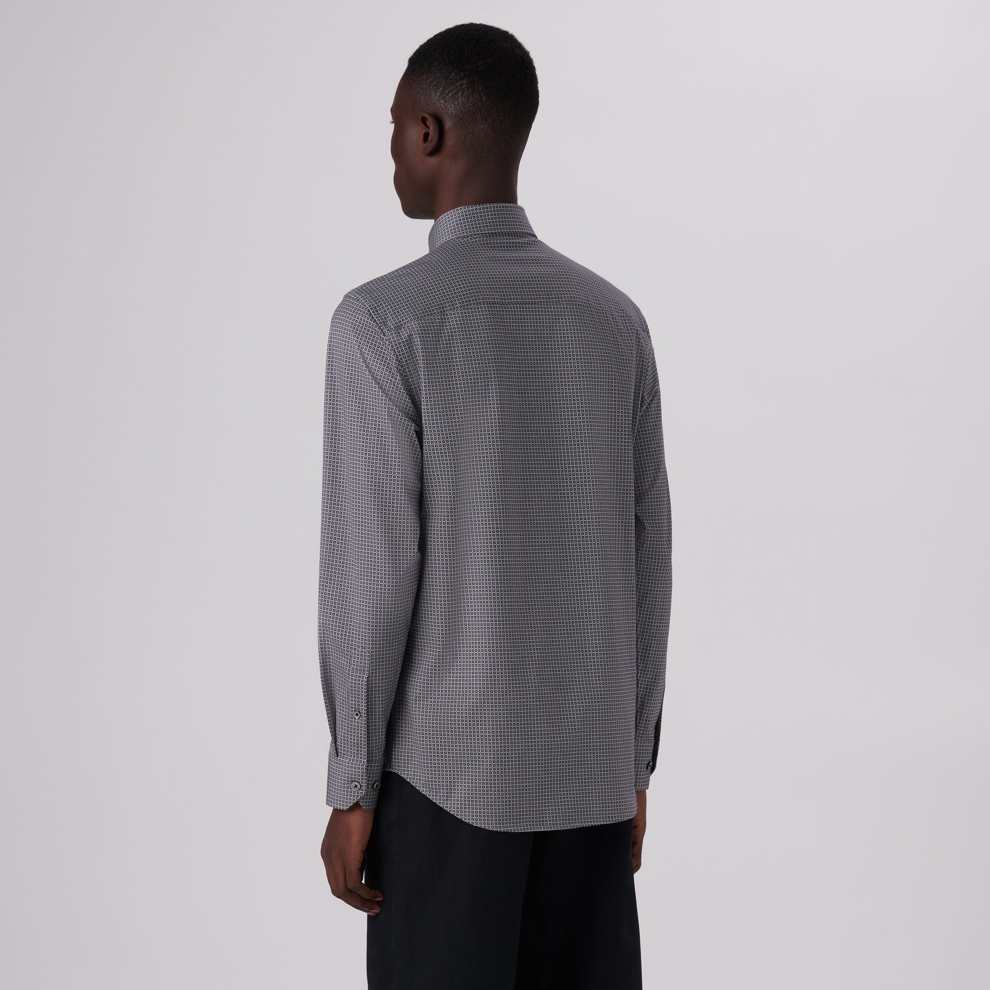 James Geometric Print OoohCotton Shirt