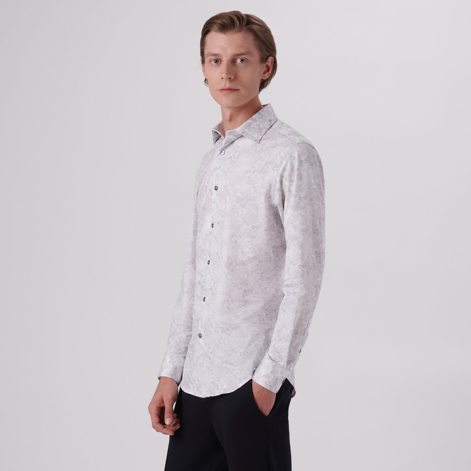James Leaf Print OoohCotton Shirt