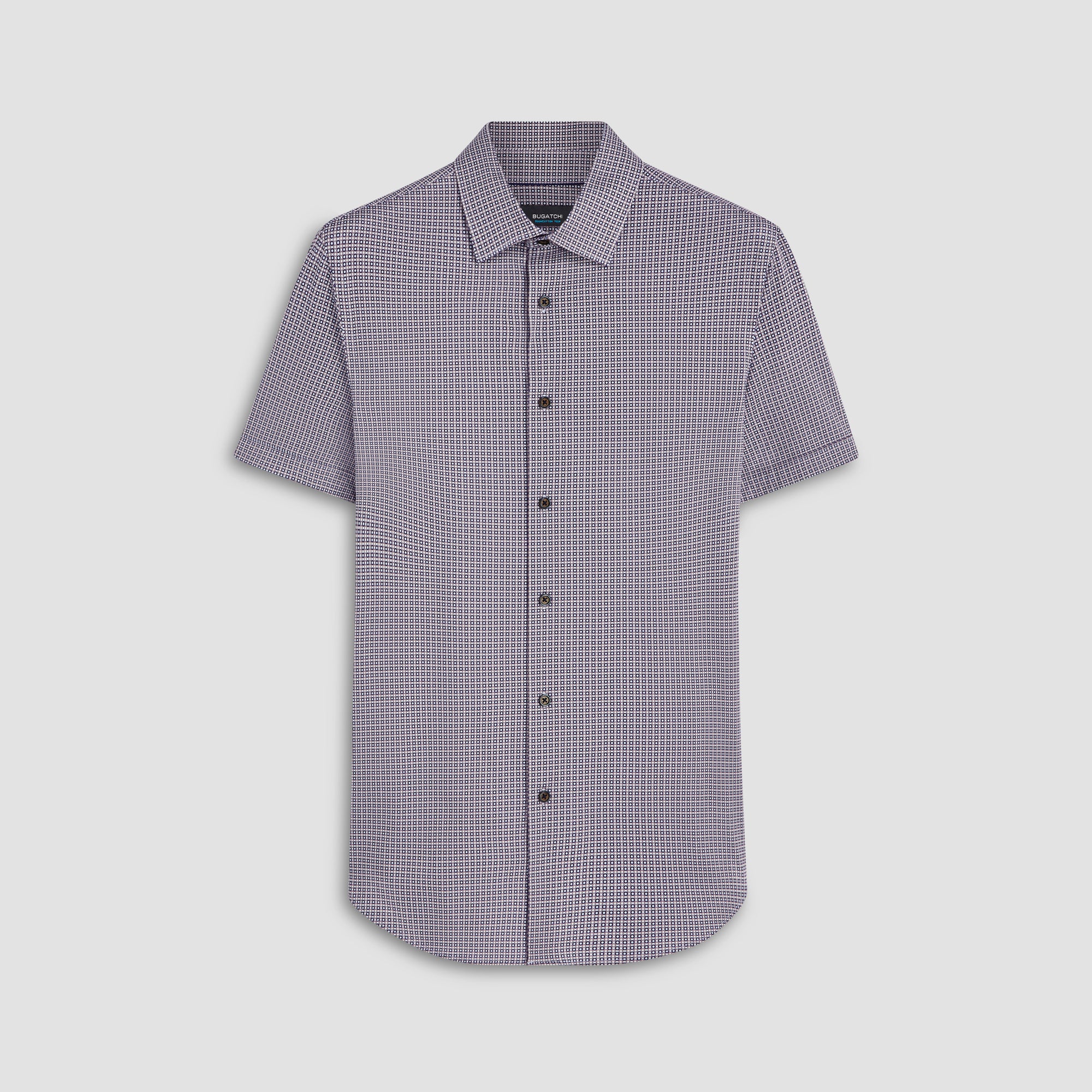 Miles Geometric Print OoohCotton Short Sleeve Shirt