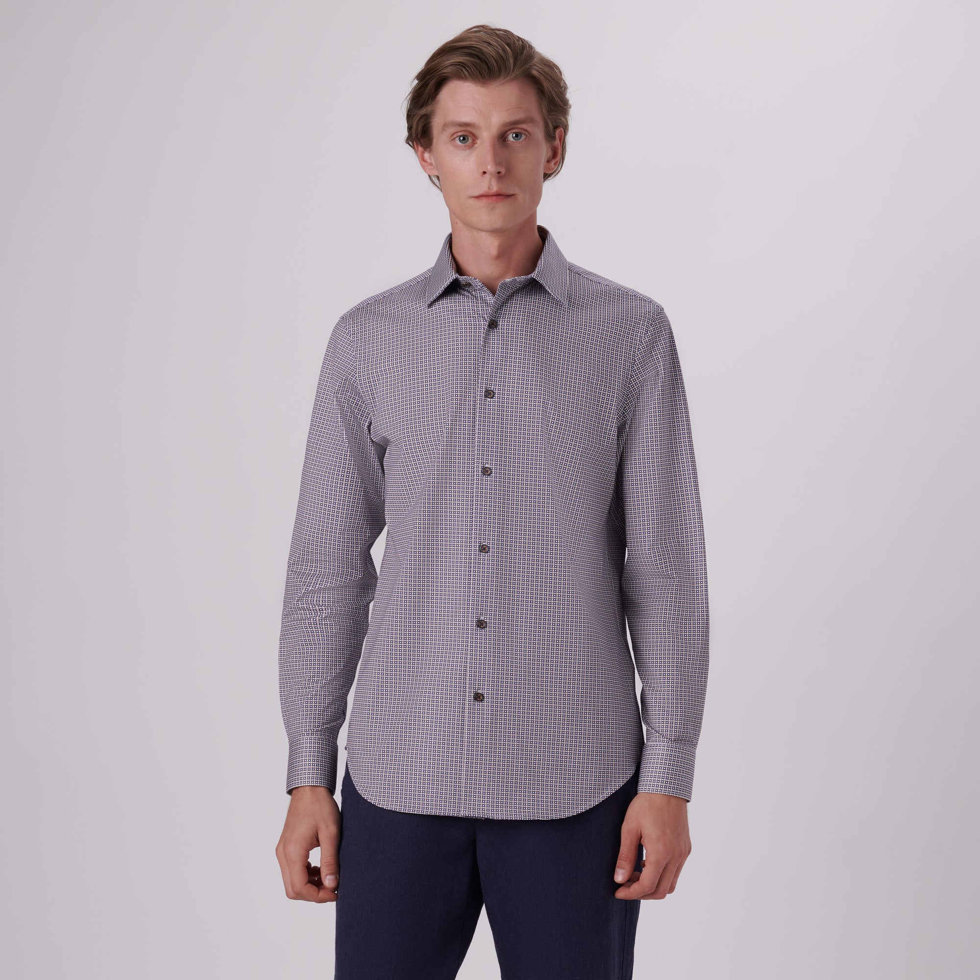 James Geometric Print OoohCotton Shirt