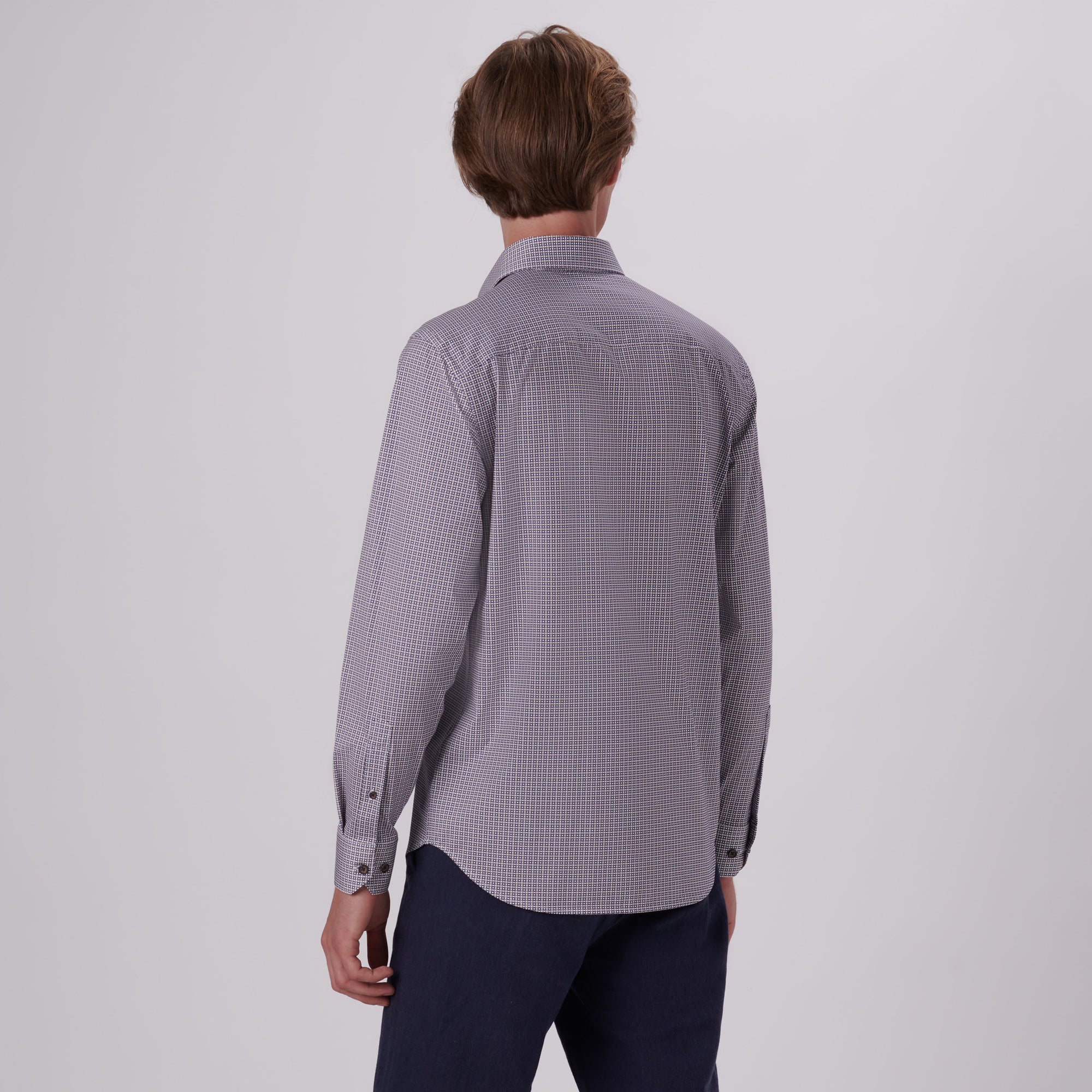 James Geometric Print OoohCotton Shirt