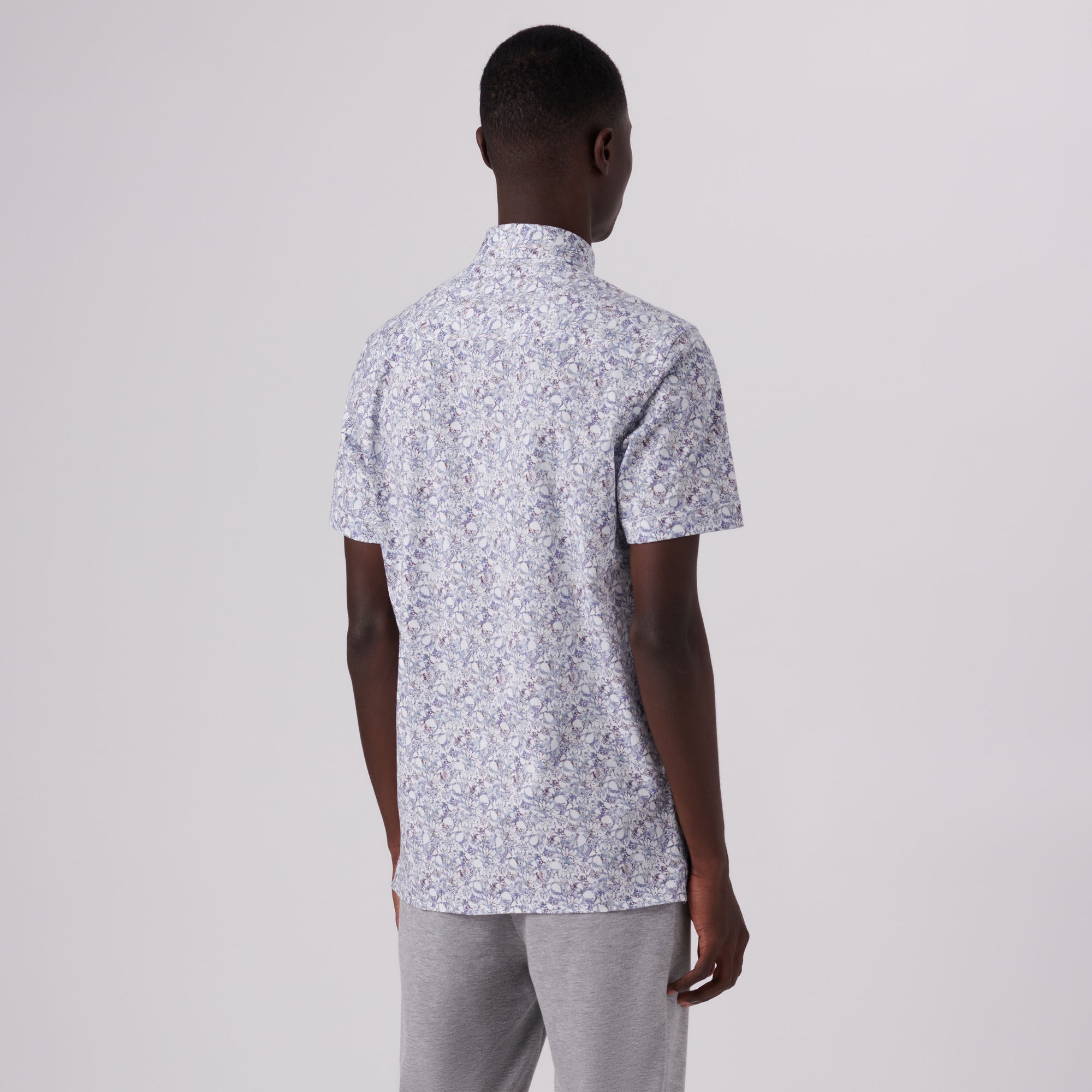 Milo Floral Print OoohCotton Short Sleeve Shirt