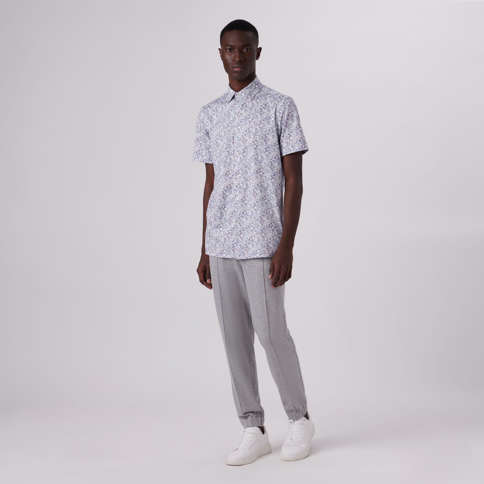 Milo Floral Print OoohCotton Short Sleeve Shirt