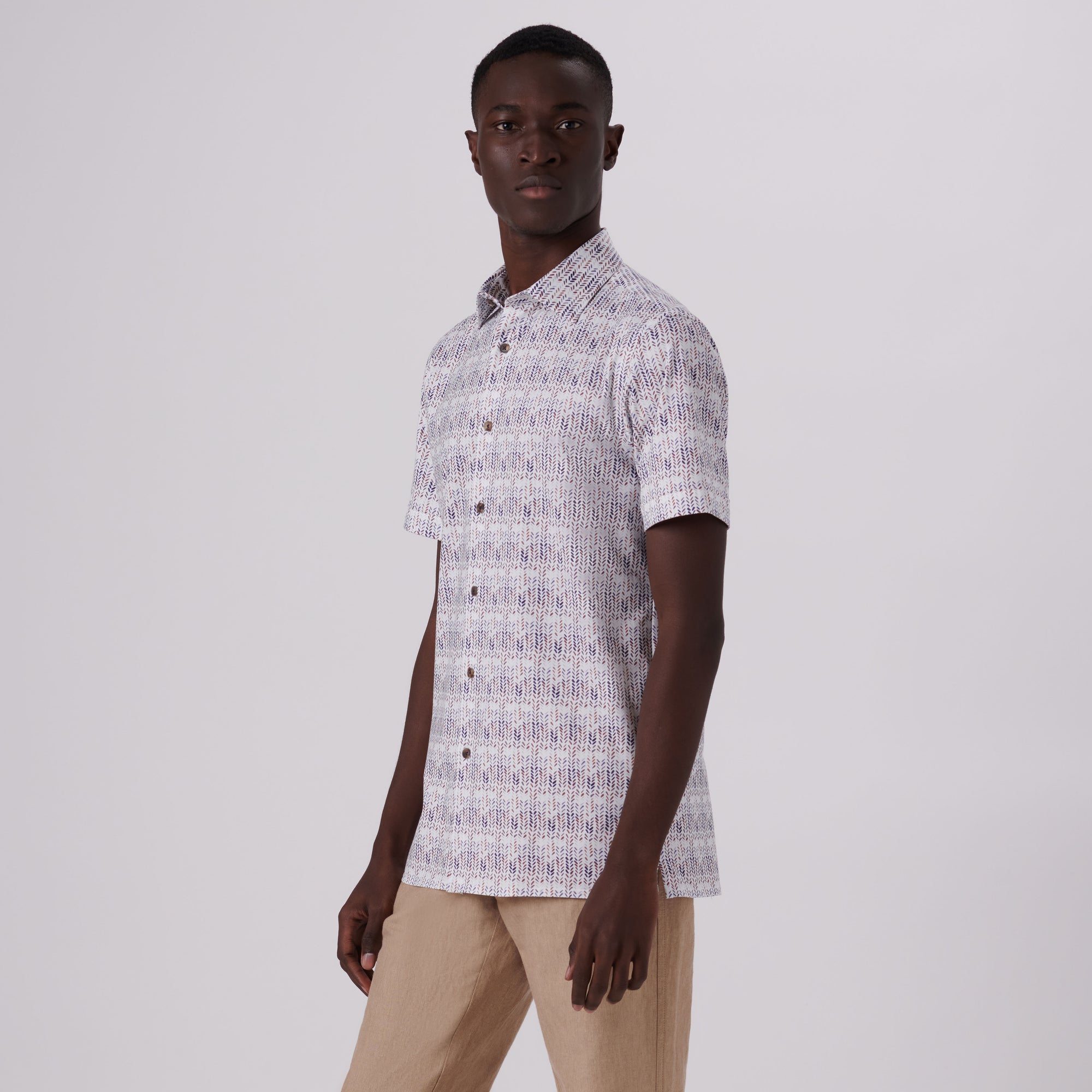 Milo Abstract Print OoohCotton Short Sleeve Shirt