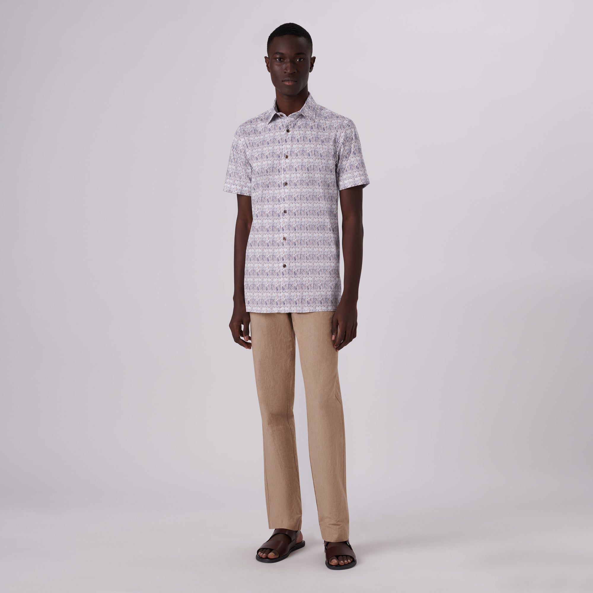 Milo Abstract Print OoohCotton Short Sleeve Shirt