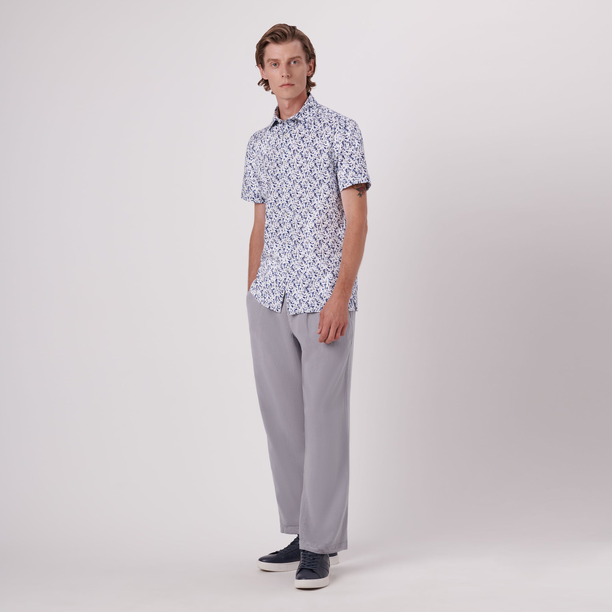 Milo Abstract Print OoohCotton Short Sleeve Shirt
