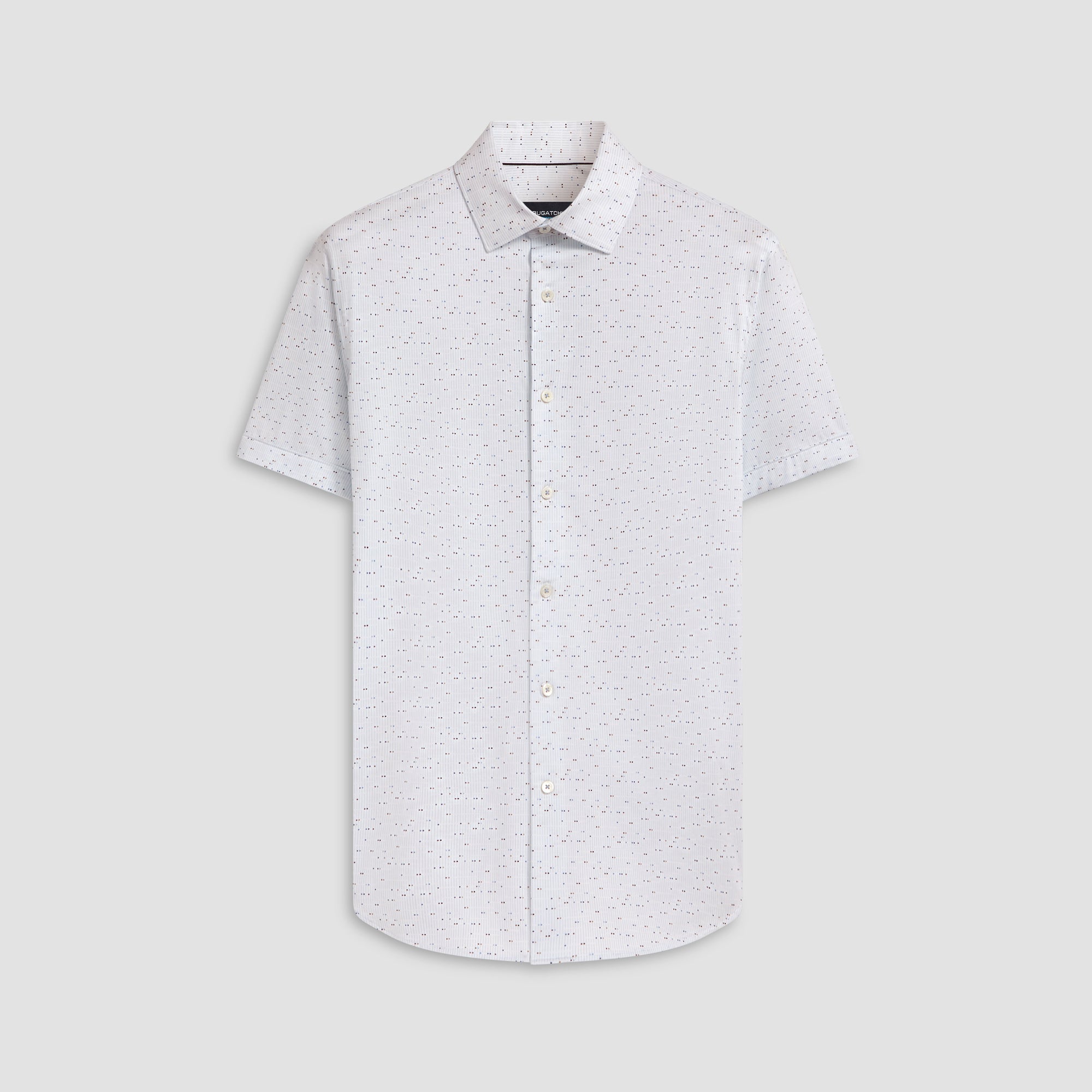 Miles Geometric Print OoohCotton Short Sleeve Shirt