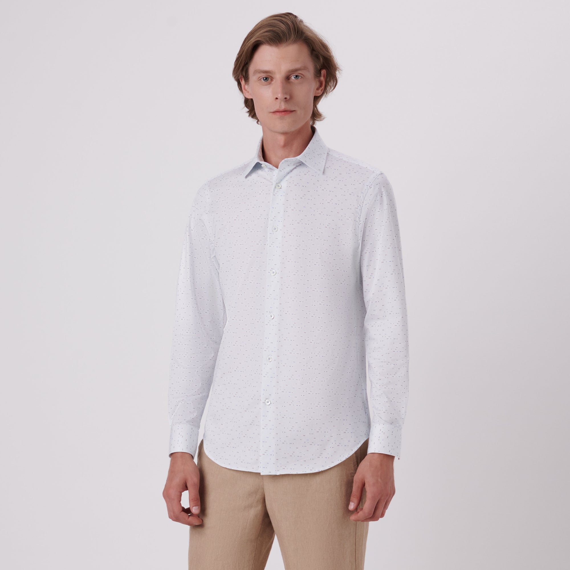 James Geometric Print OoohCotton Shirt